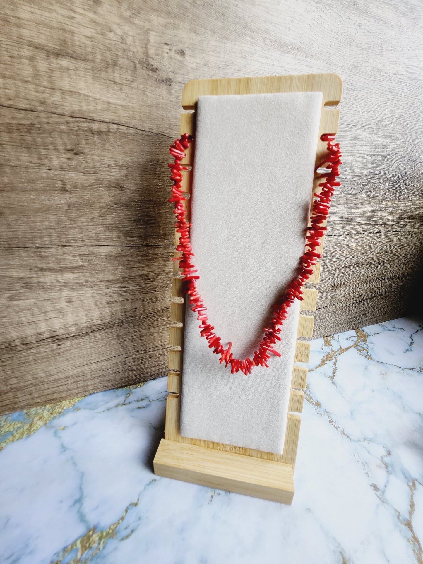 Memories of the sea- Red Coral Necklace