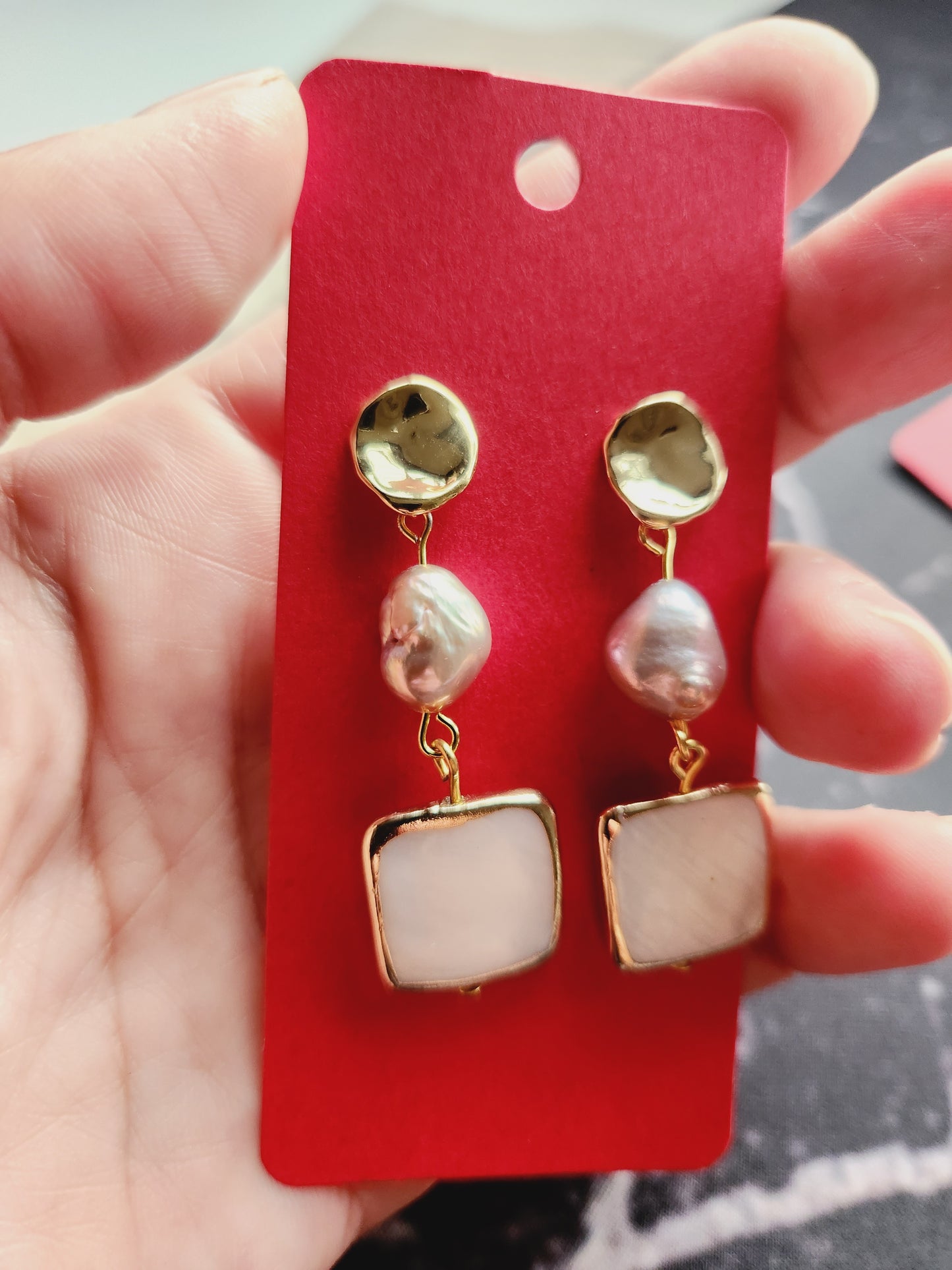 Pearl earrings