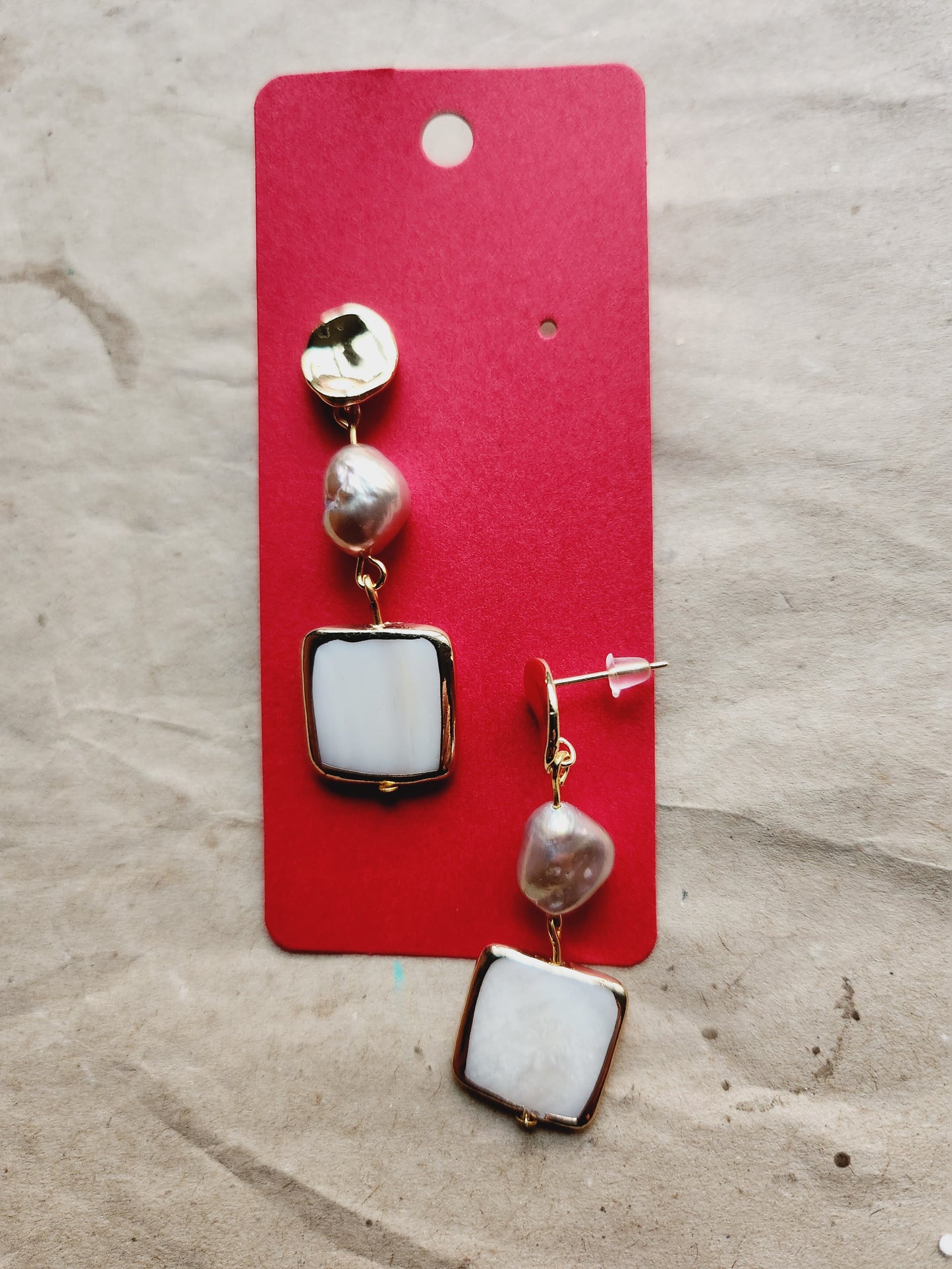 Pearl earrings