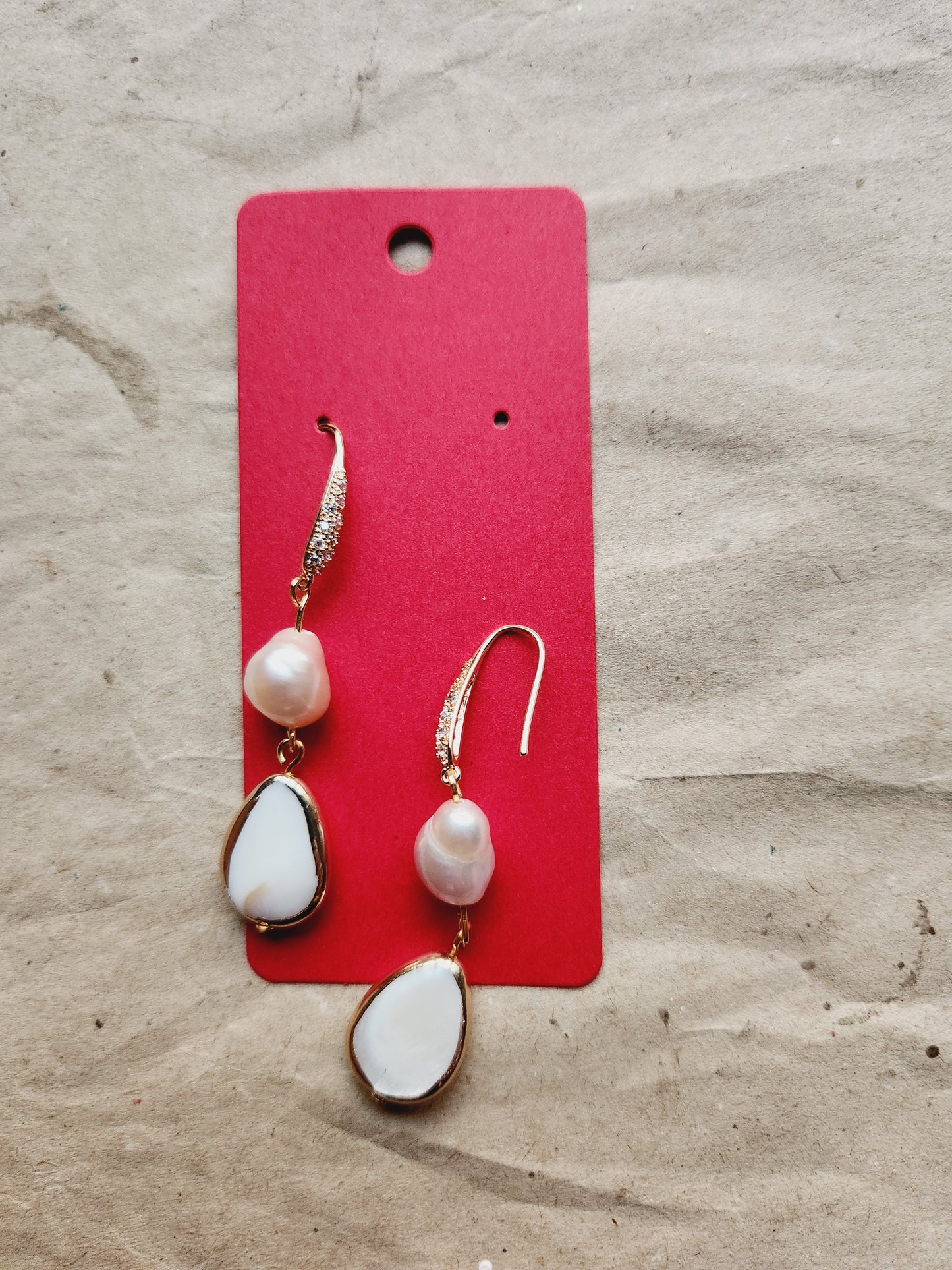 Pearl earrings