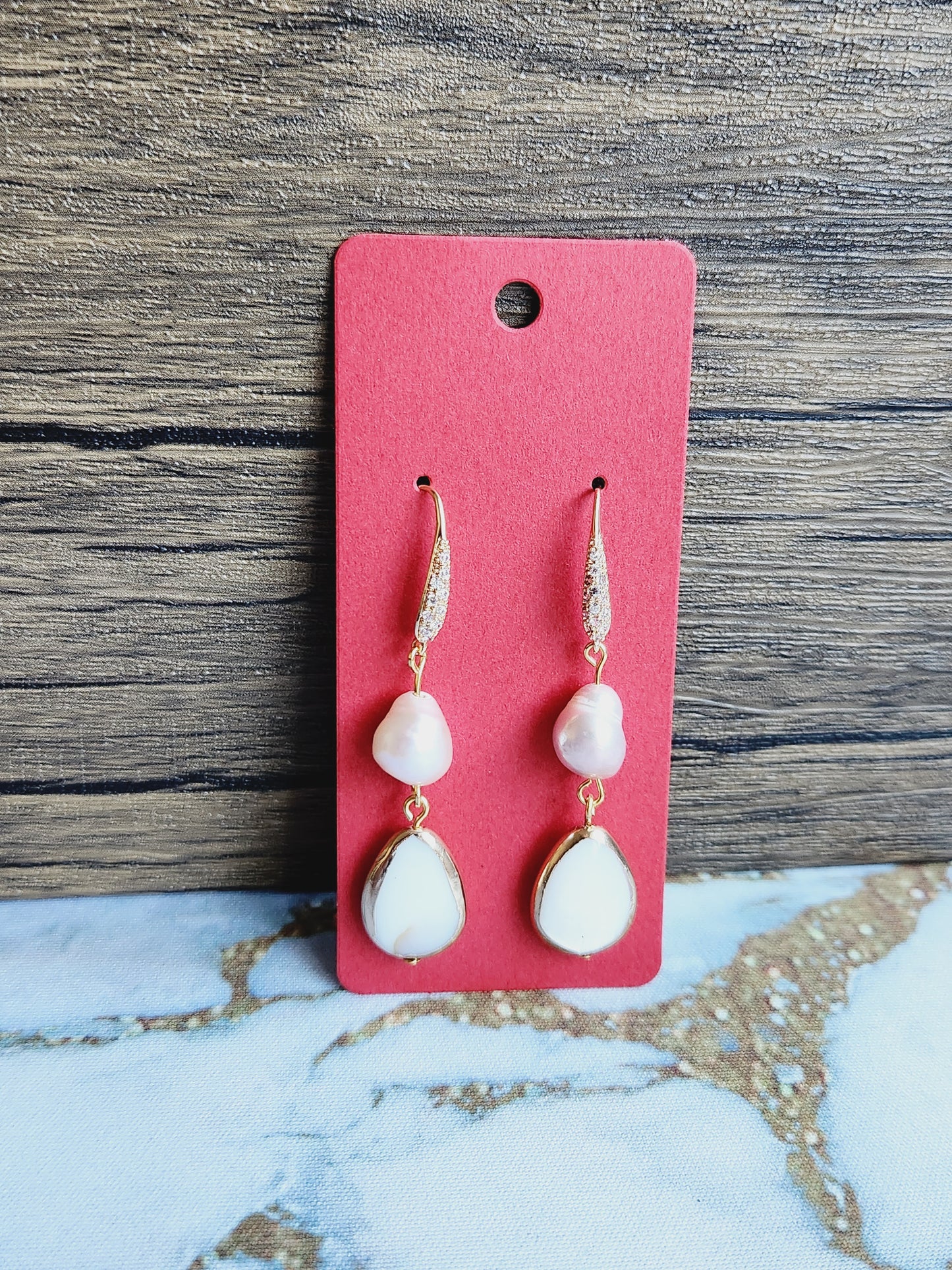 Pearl earrings