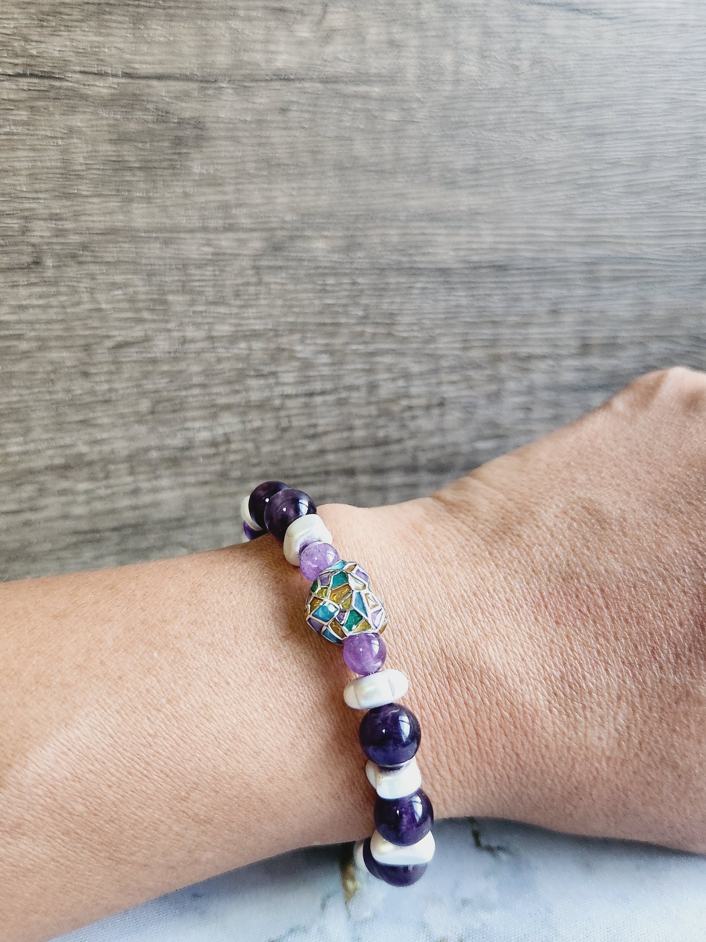 Amethyst Mum and Me Bracelets