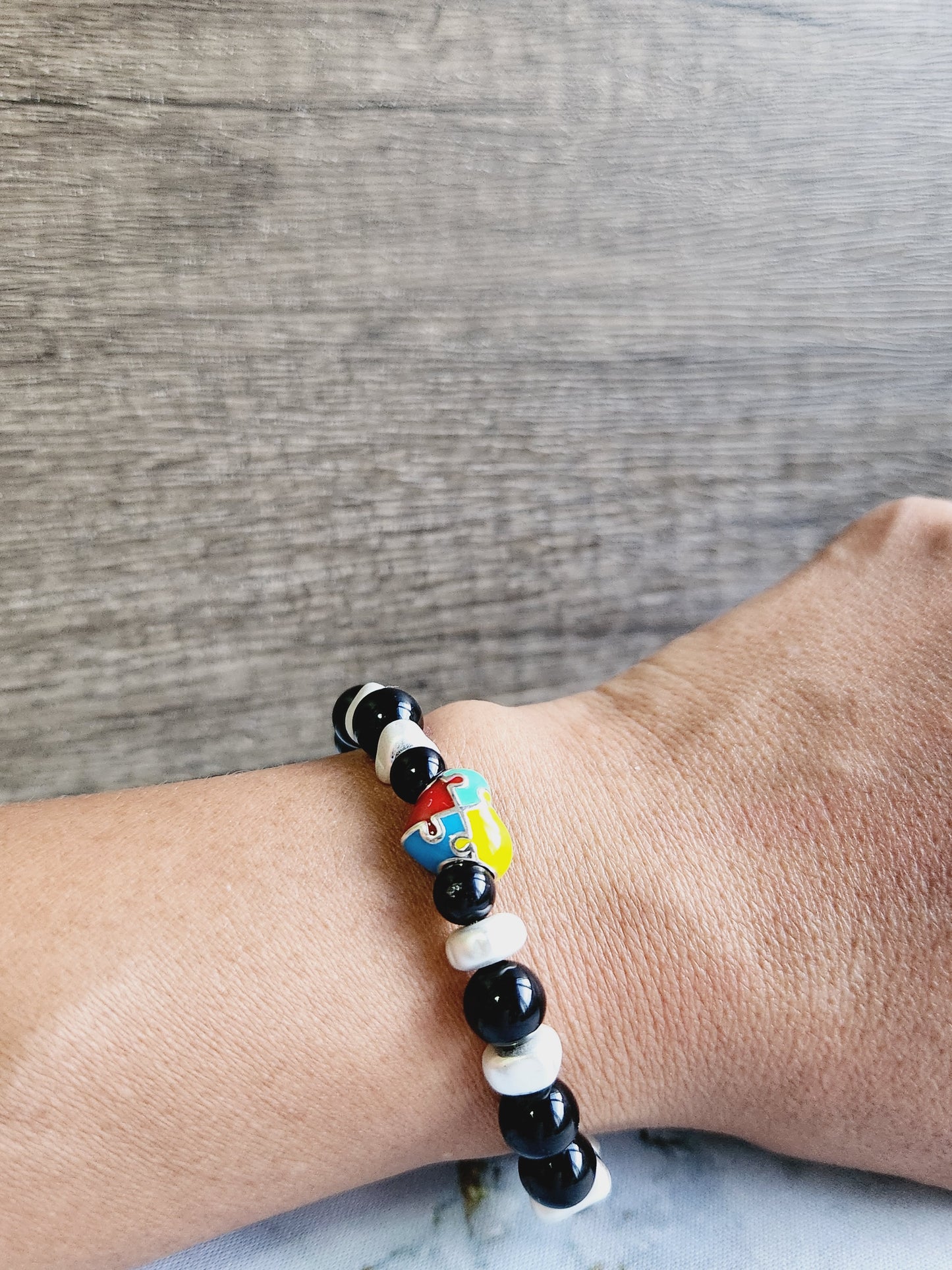 Obsidian Mum and Me Bracelets