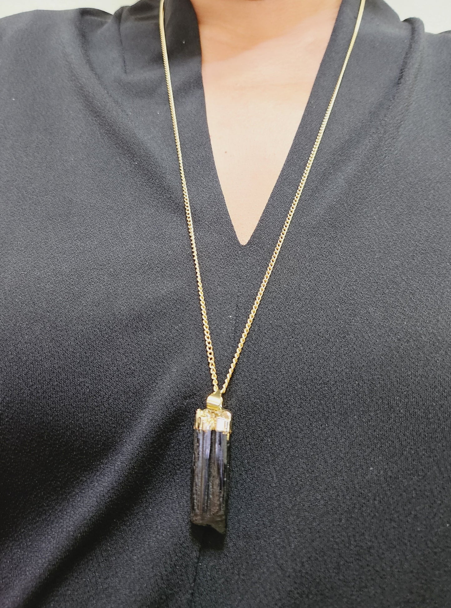 Black tourmaline necklace