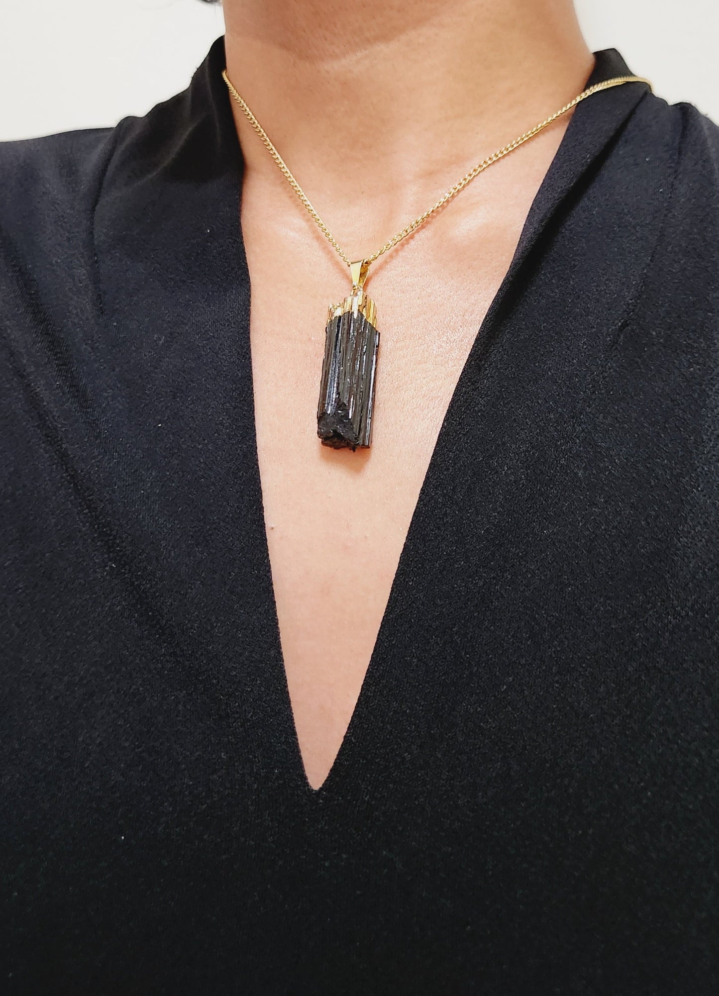 Black tourmaline necklace