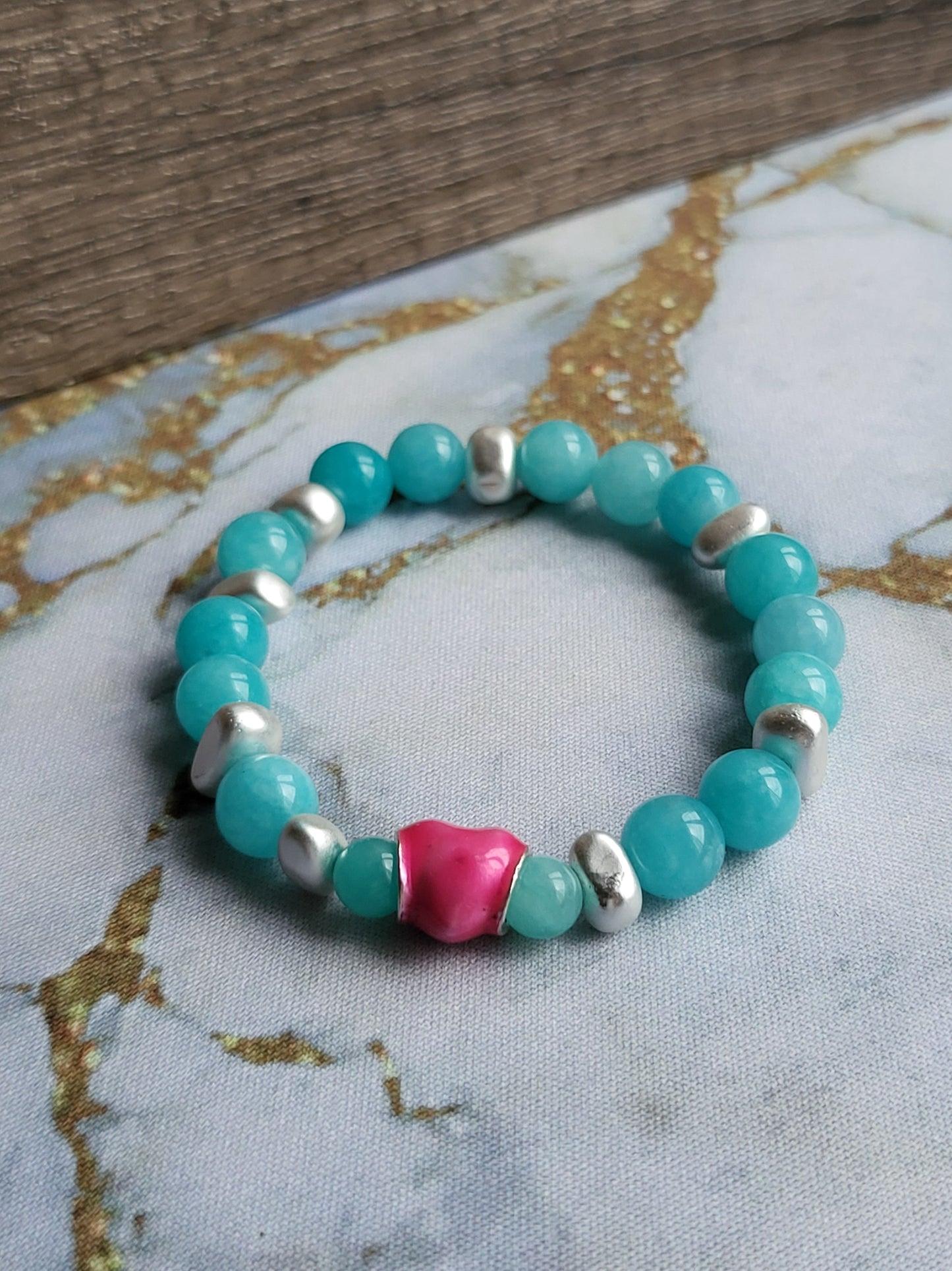 Amazonite Mum and Me Bracelets