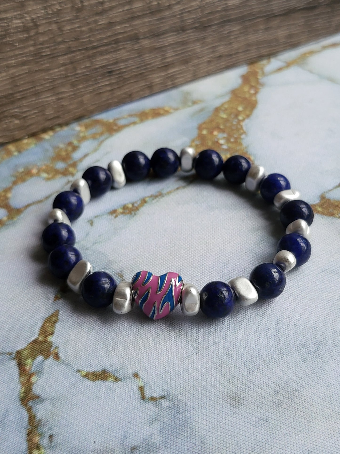 Lapis Lazuli Mum and Me Bracelets