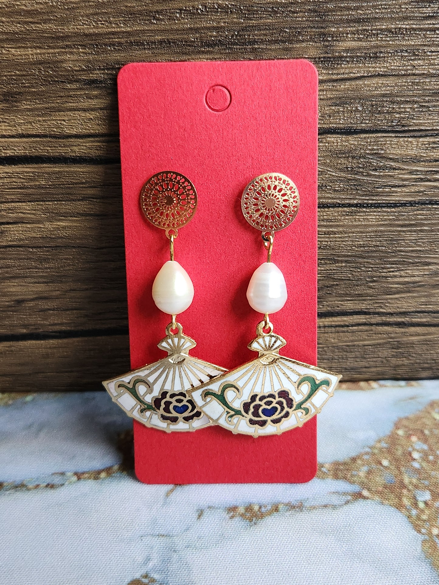 Anak Peranakan Pearl Earrings