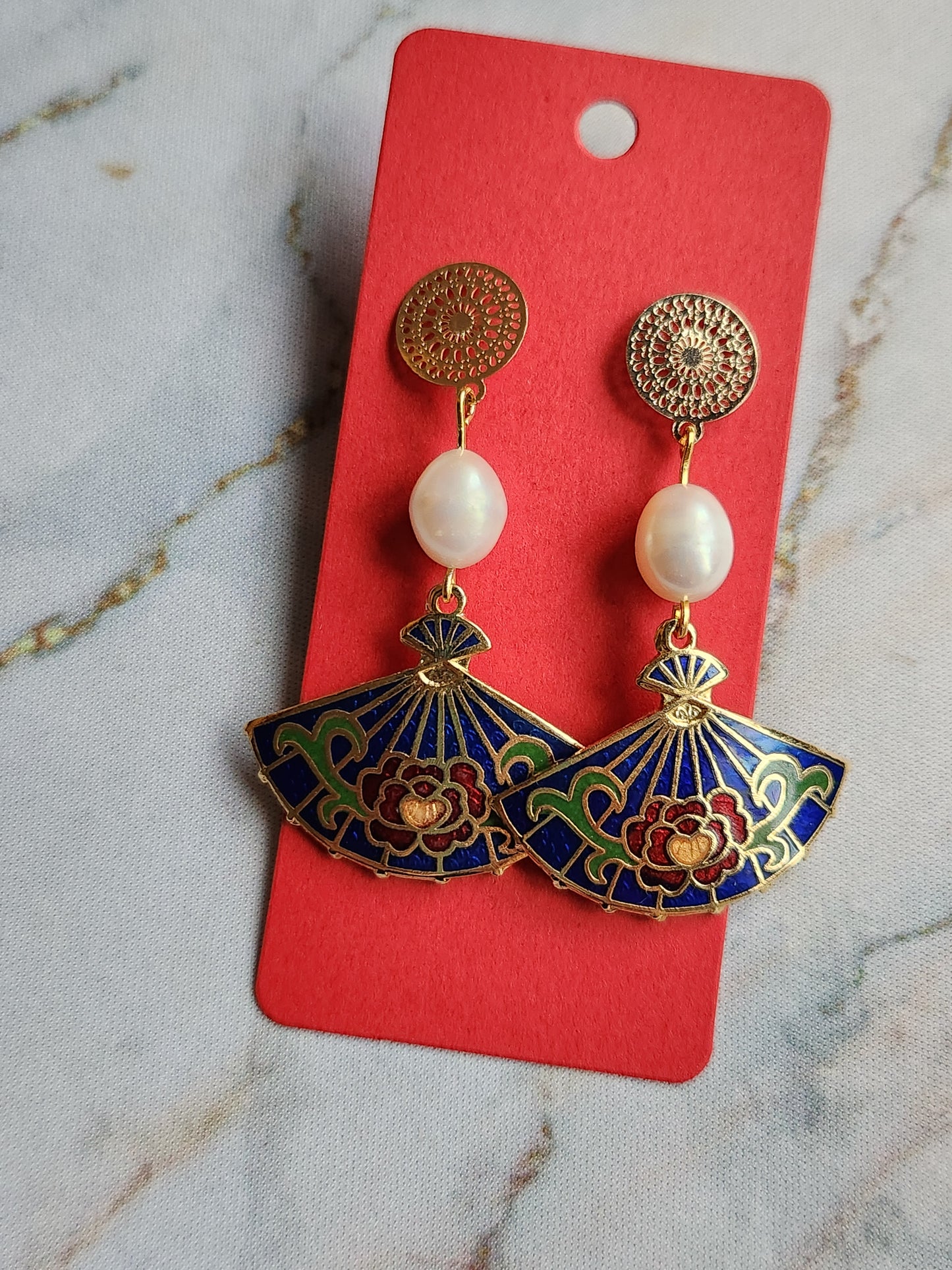 Anak Peranakan Pearl Earrings