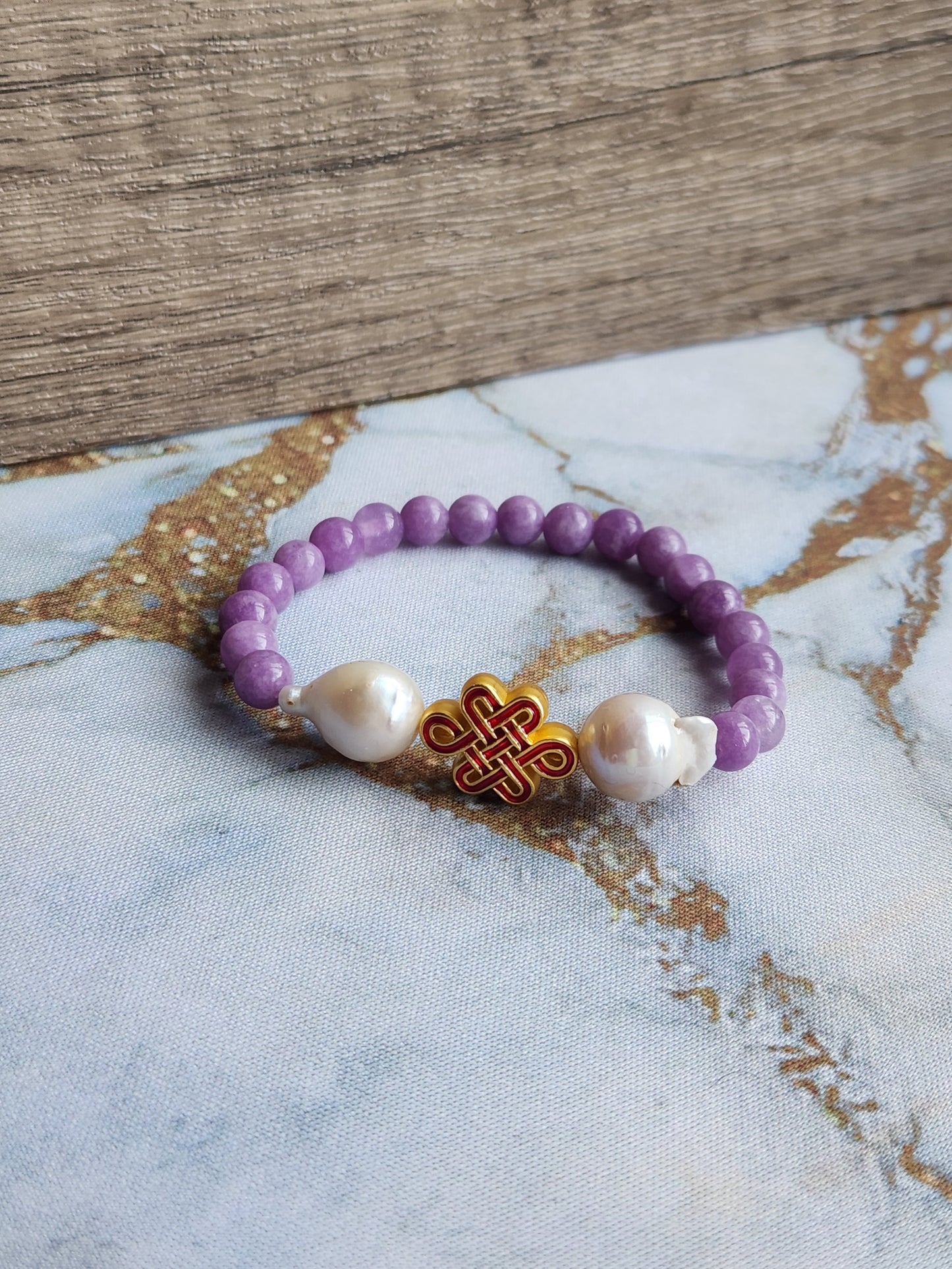 Chinese Knot Amethyst Bracelet