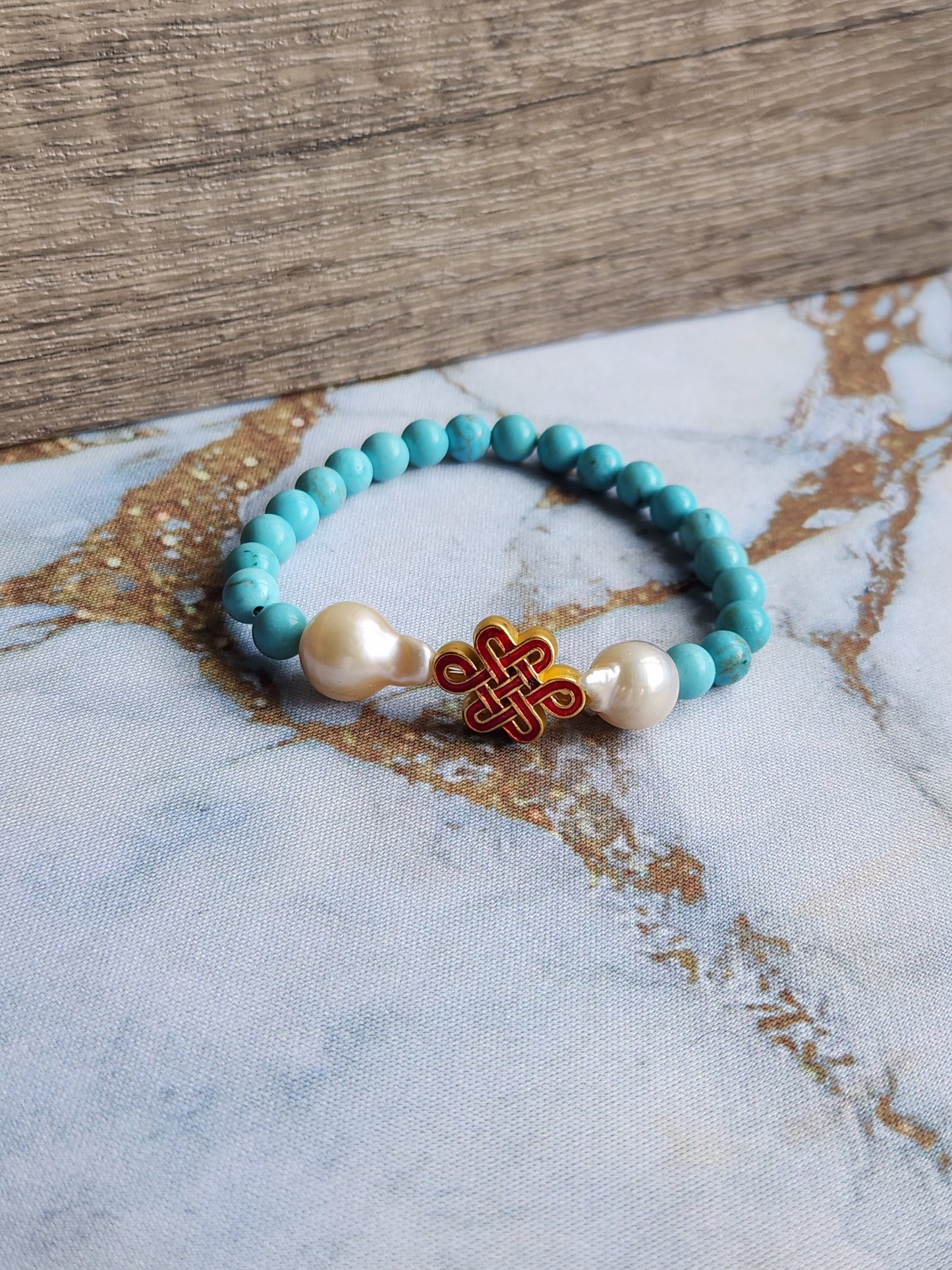 Chinese Knot Turquoise Bracelet