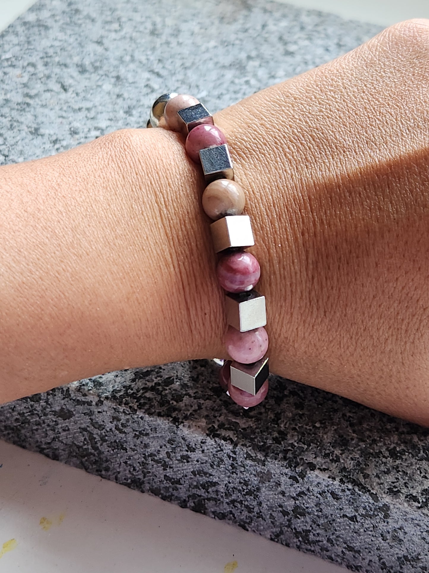 Strength Rhodochrosite Bracelet