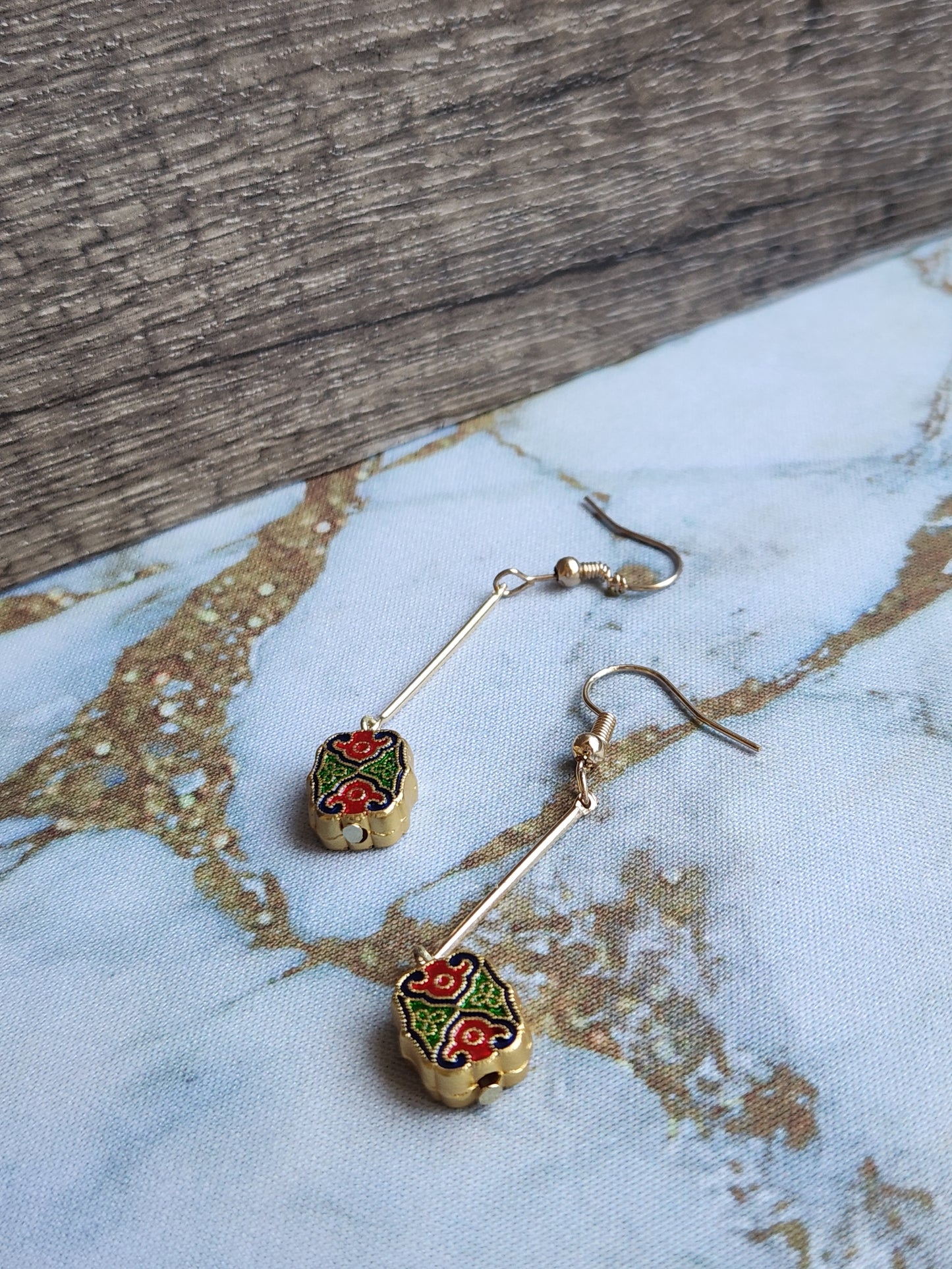 Anak Peranakan Tile Earrings