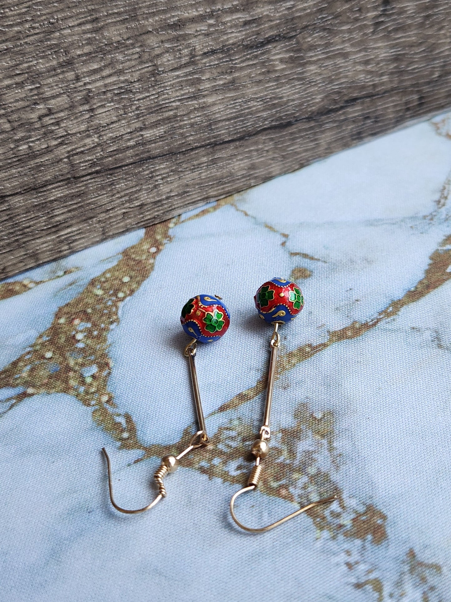 Anak Peranakan Cloisonné Earrings