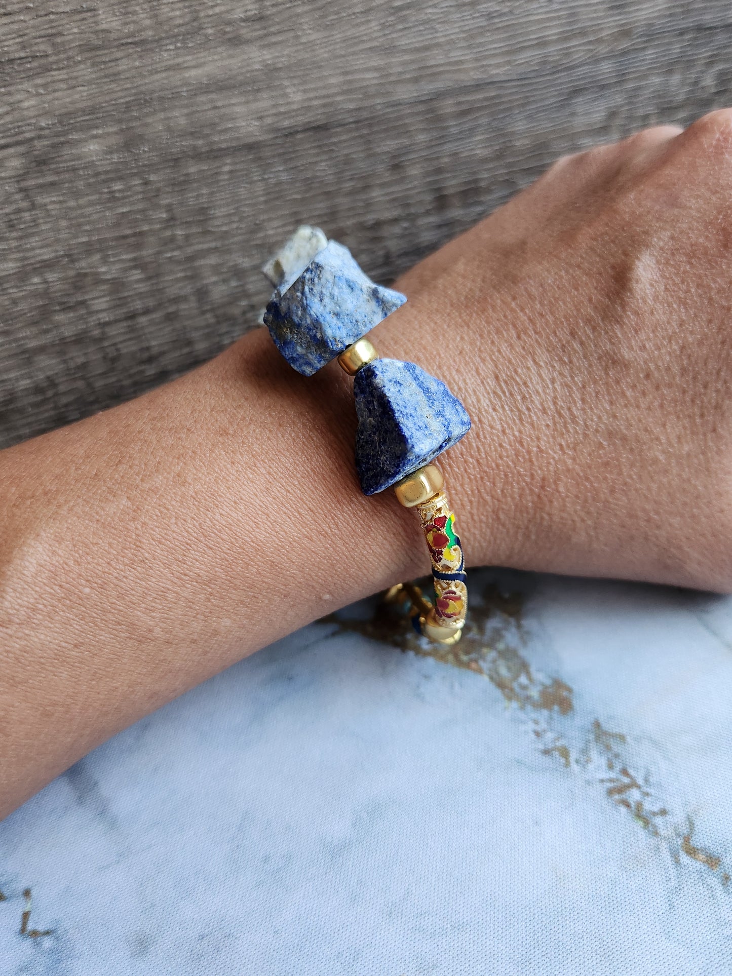 Anak Peranakan Lapis Lazuli Bracelet