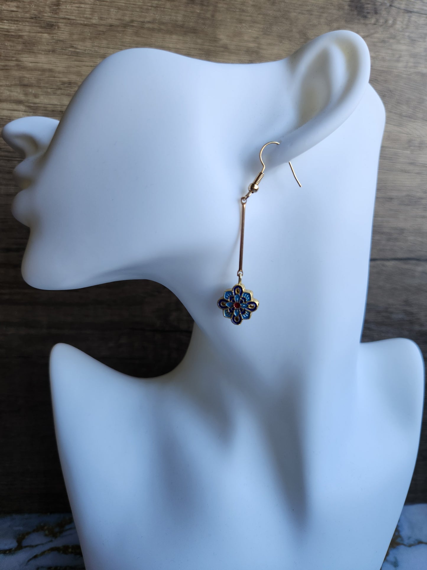 Anak Peranakan Flower Earrings