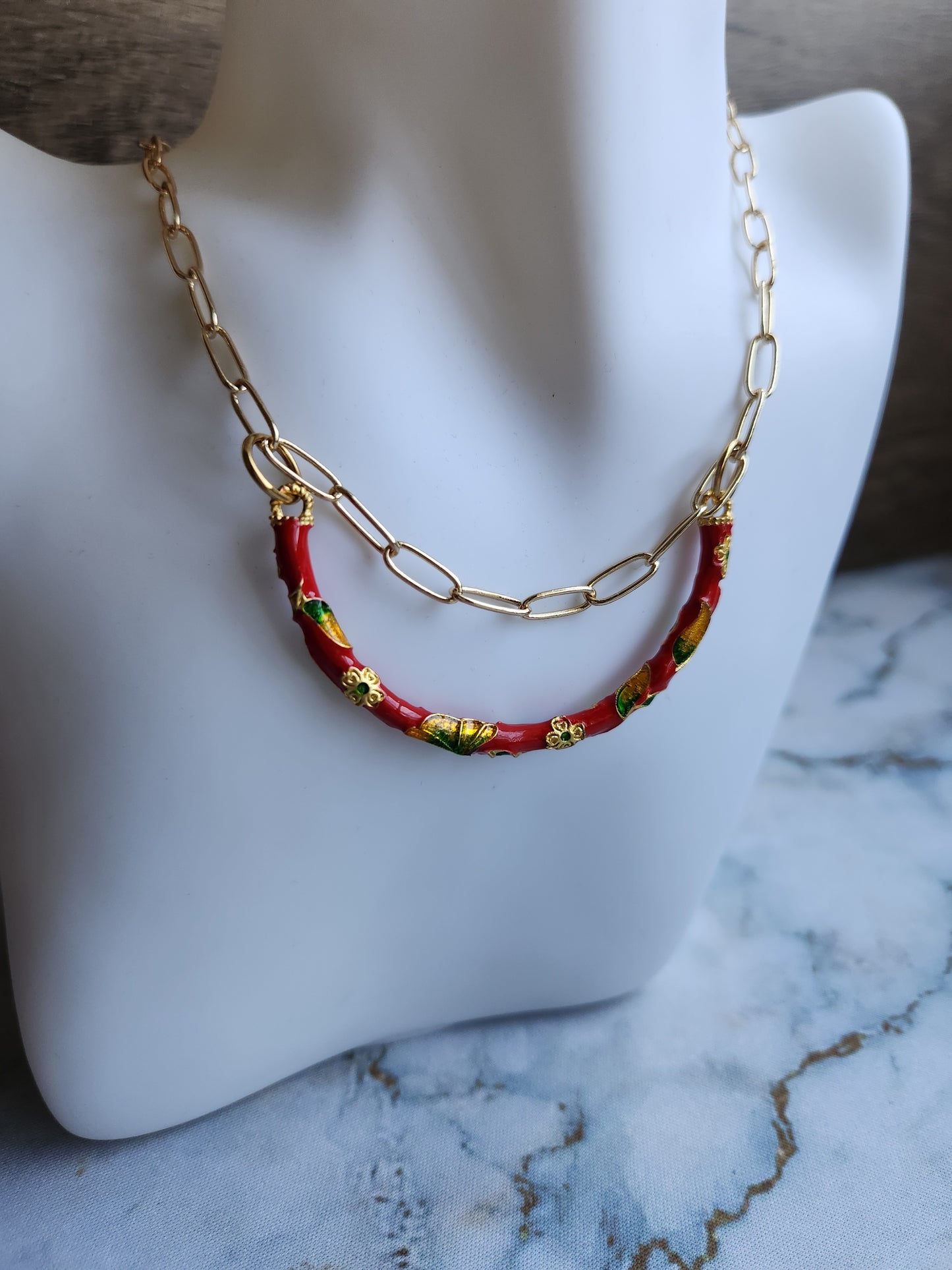 Anak Peranakan Tube Necklace