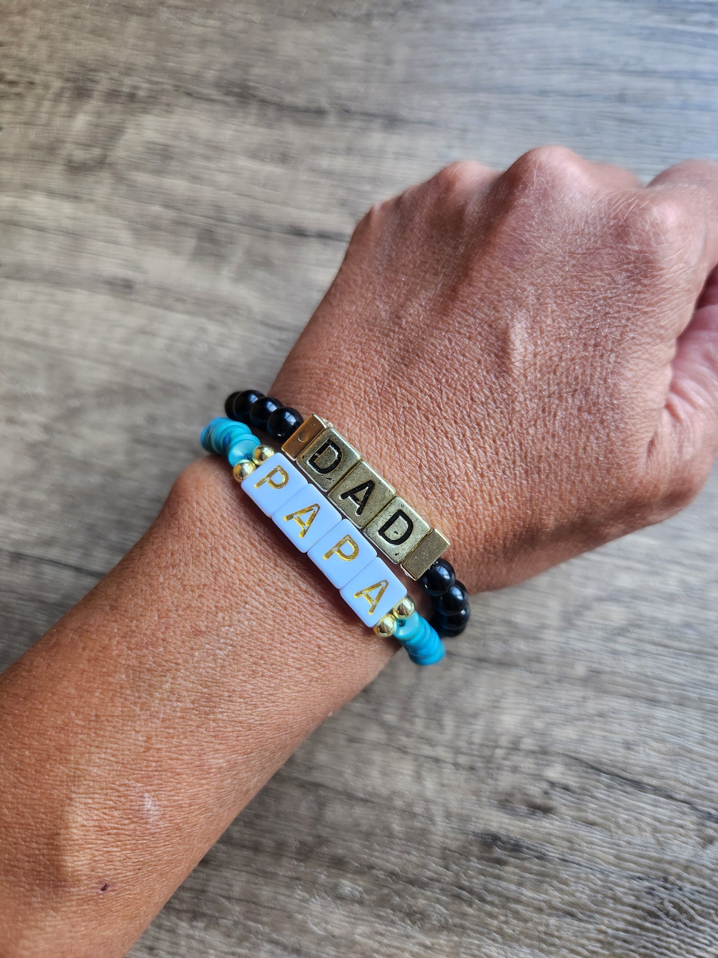 Dad Gemstone Bracelet (Customizable)