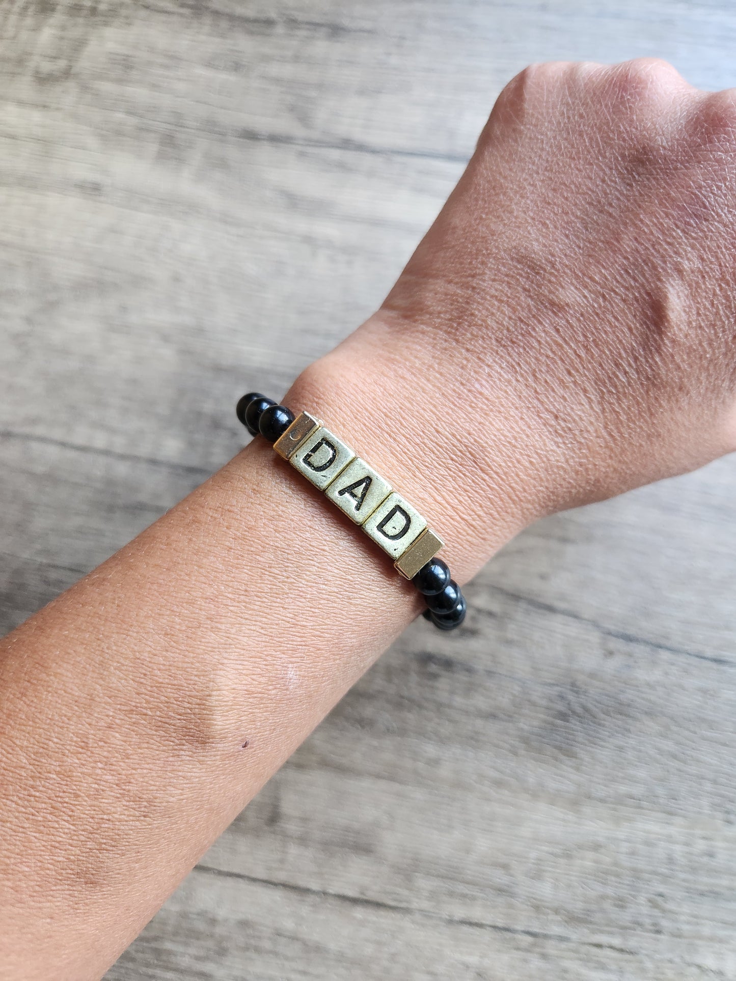 Dad Gemstone Bracelet (Customizable)