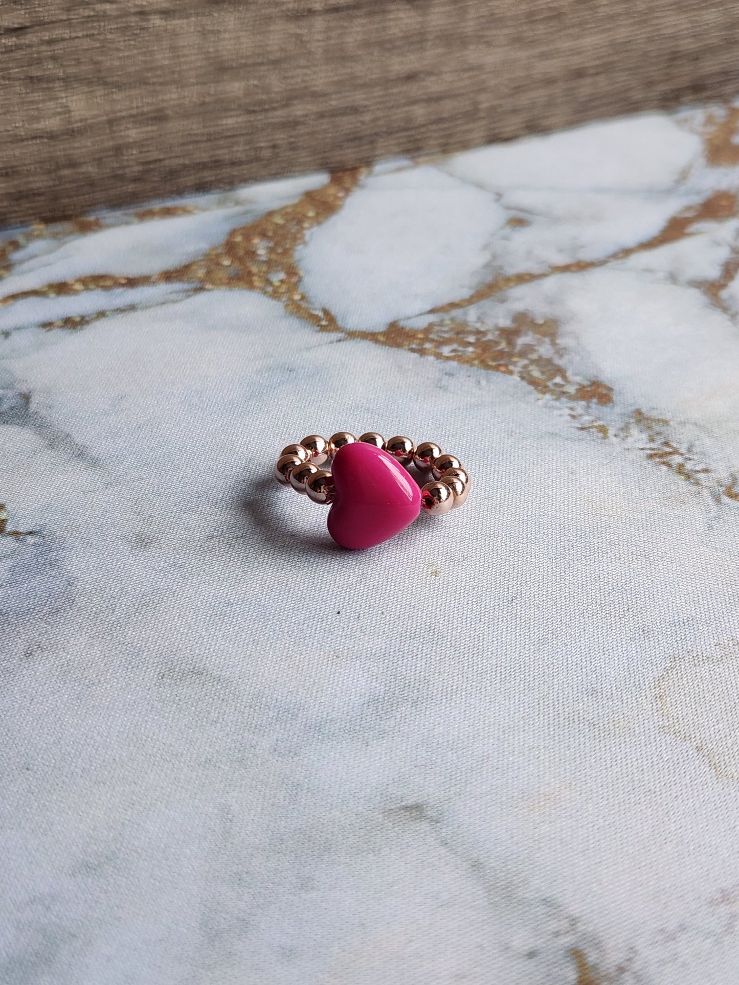 Rainbow Heart Rings