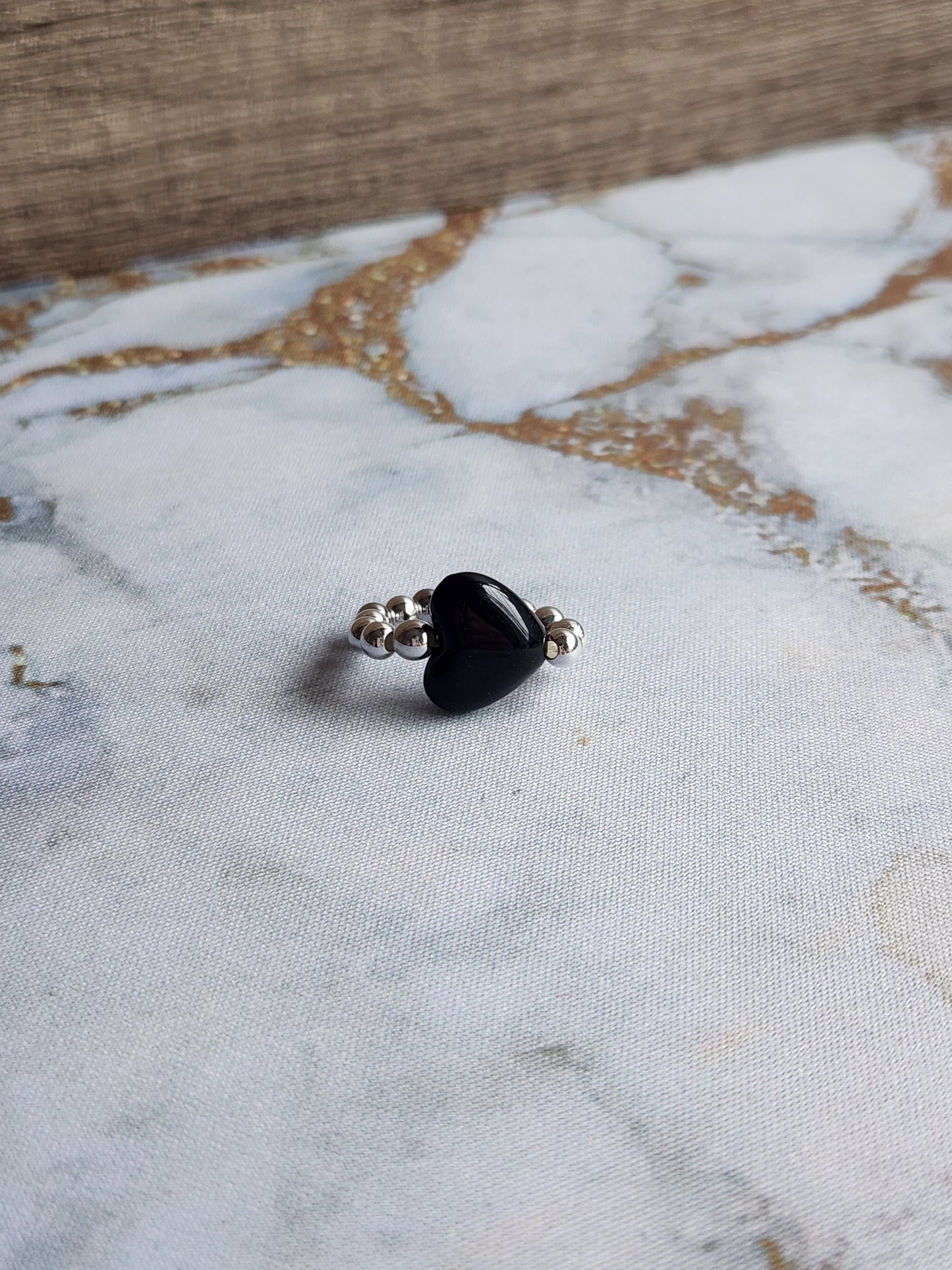 Rainbow Heart Rings
