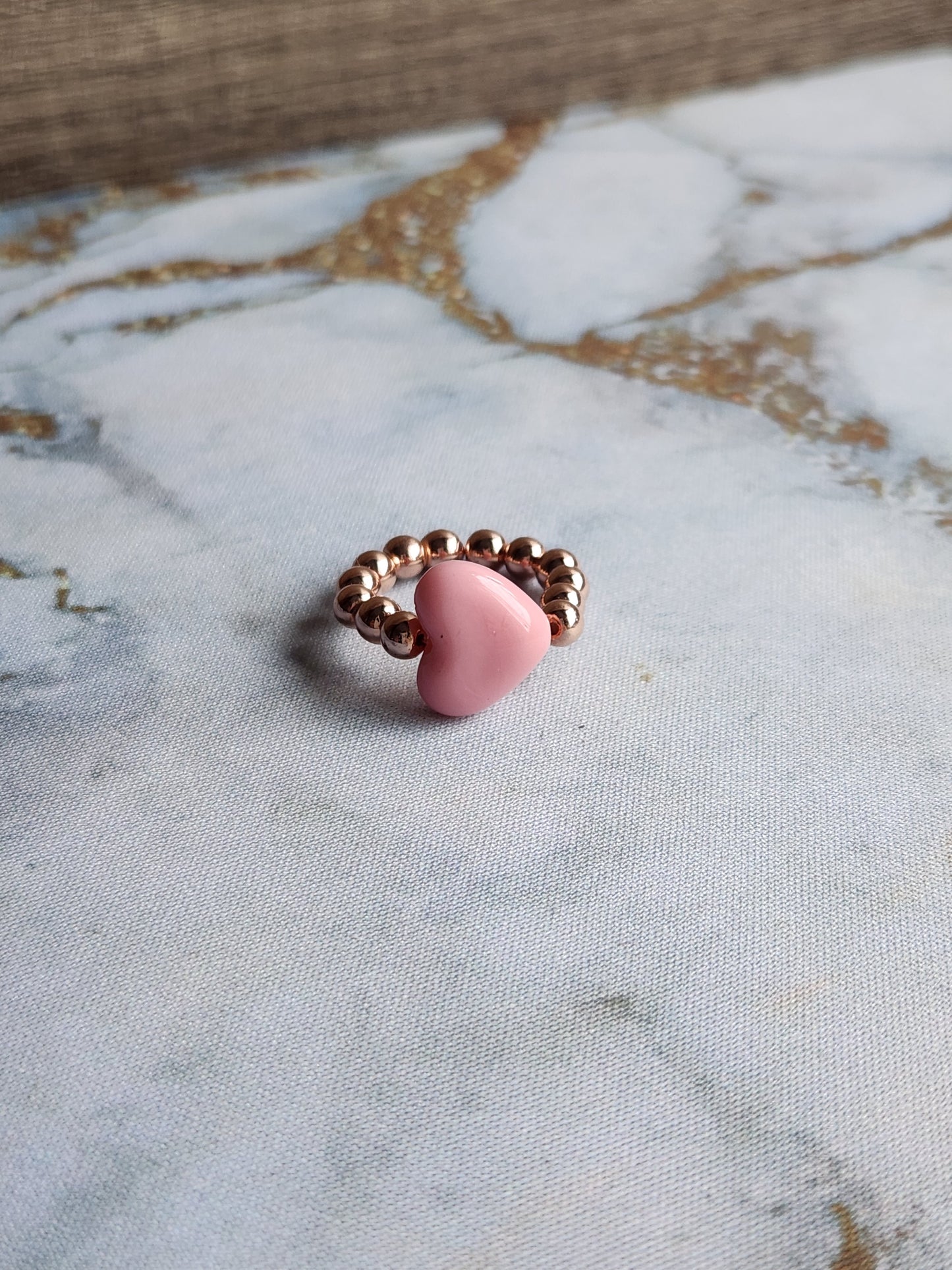 Rainbow Heart Rings