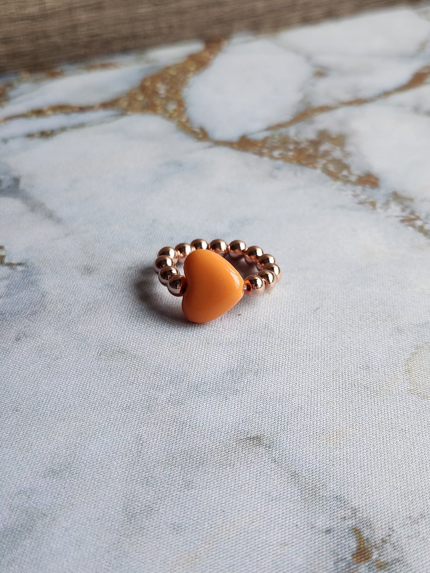 Rainbow Heart Rings