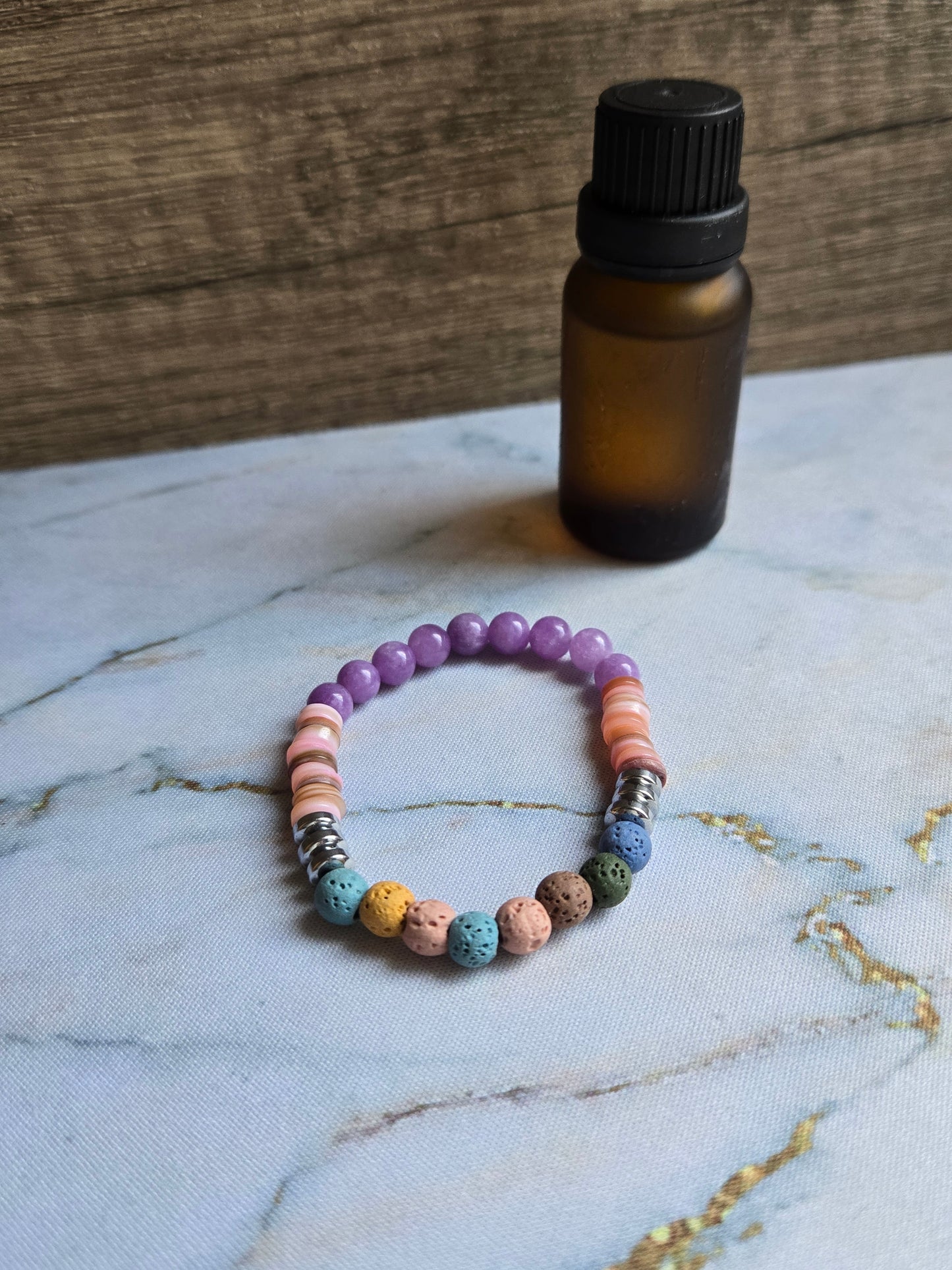 You are Beautiful -Amethyst Diffuser Bracelet