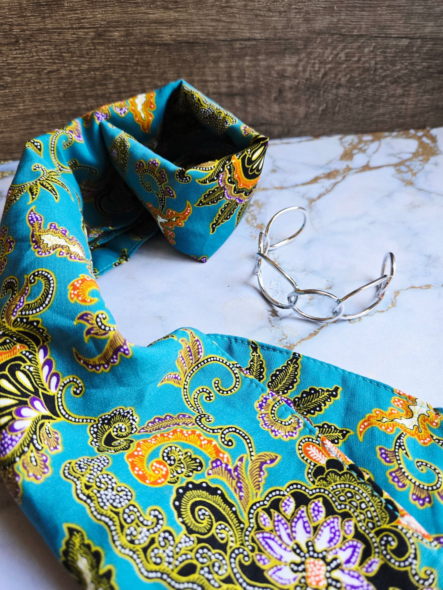 Anak Batik Turquoise Scarf Bangle