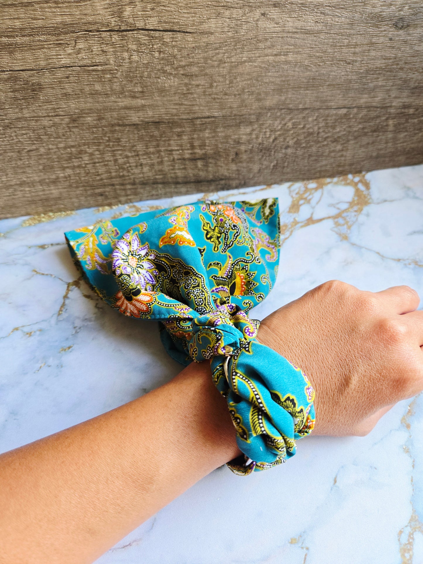 Anak Batik Turquoise Scarf Bangle