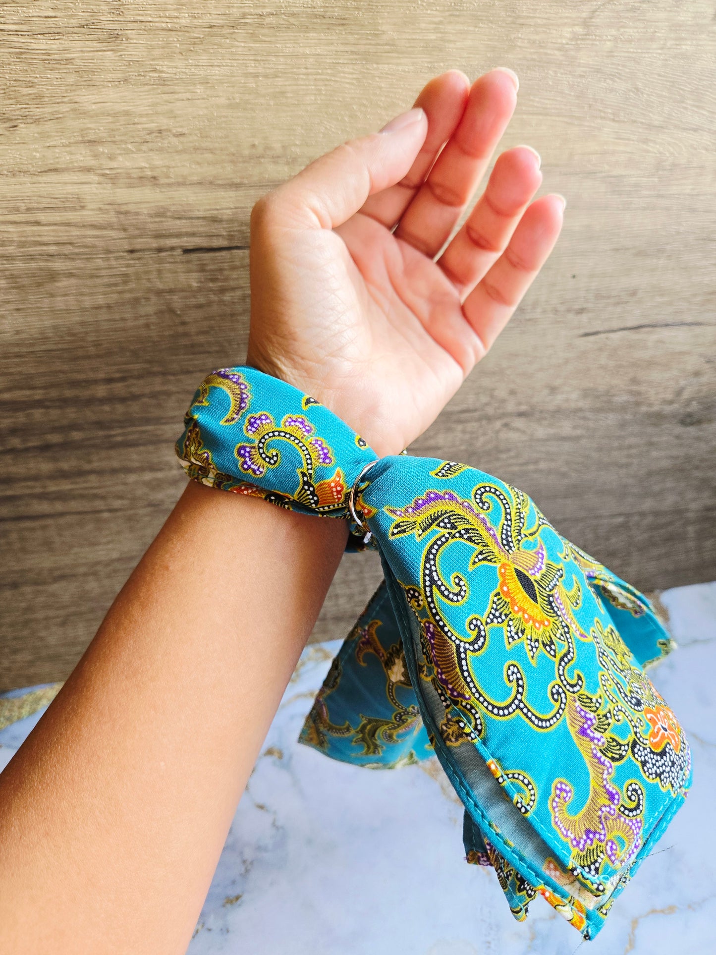 Anak Batik Turquoise Scarf Bangle