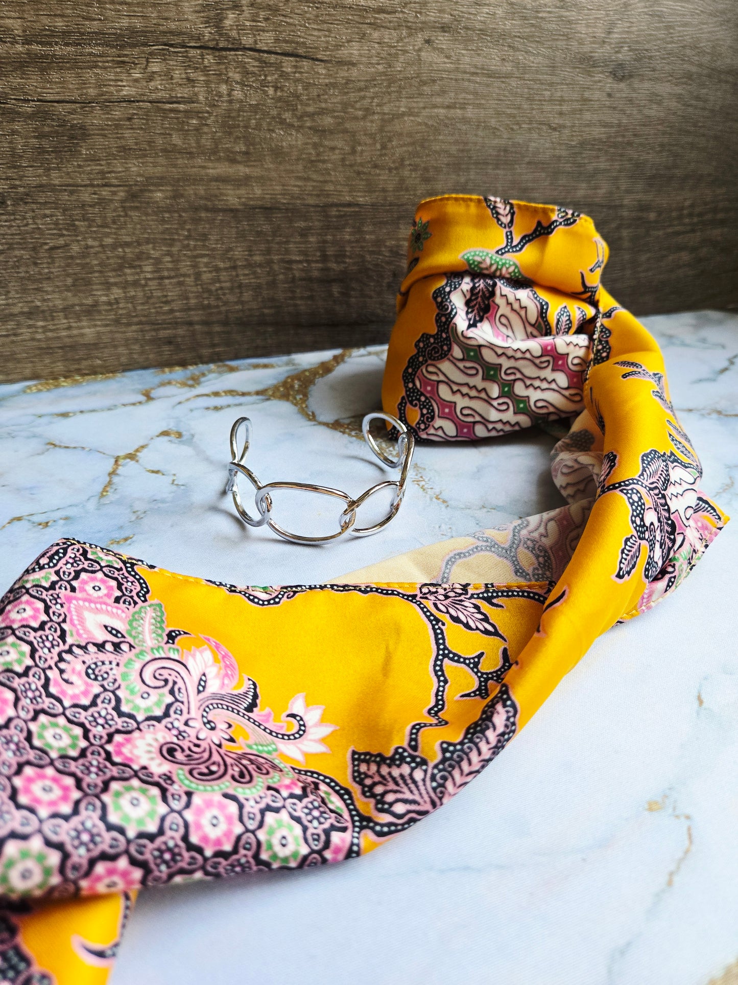 Anak Batik Yellow Scarf Bangle