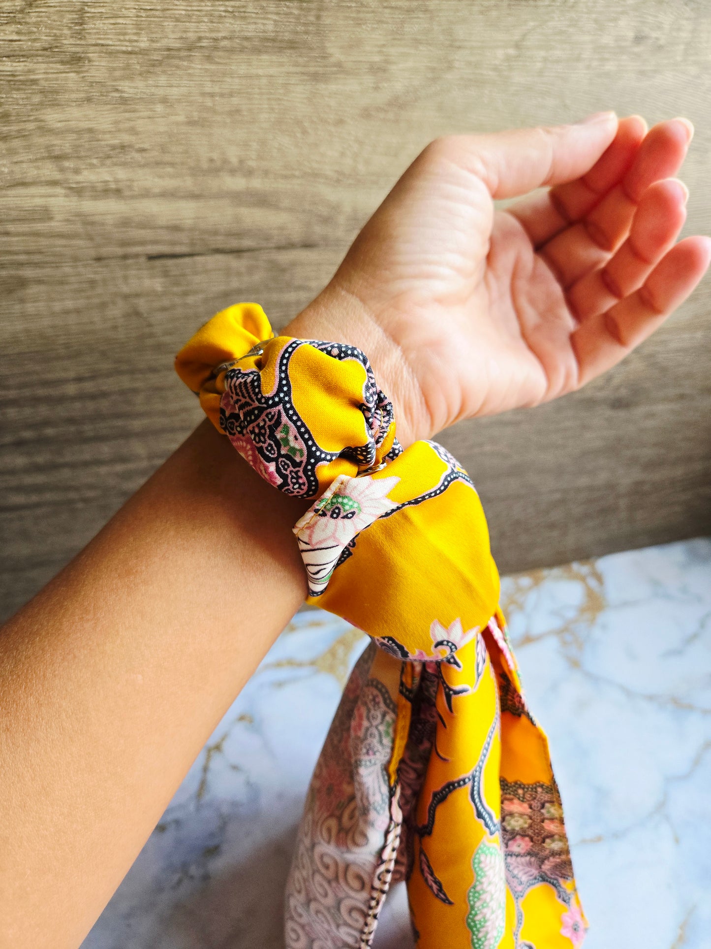 Anak Batik Yellow Scarf Bangle