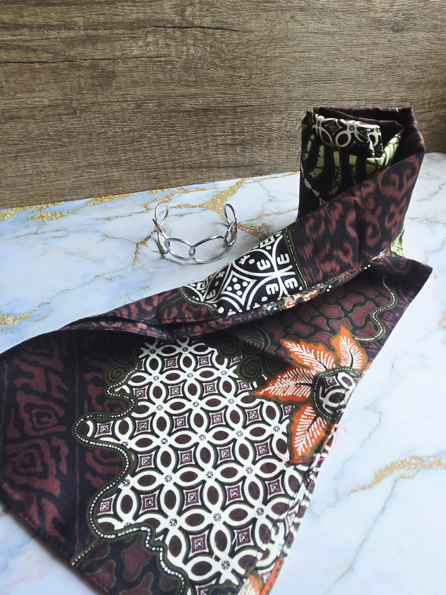 Anak Batik Black Scarf Bangle