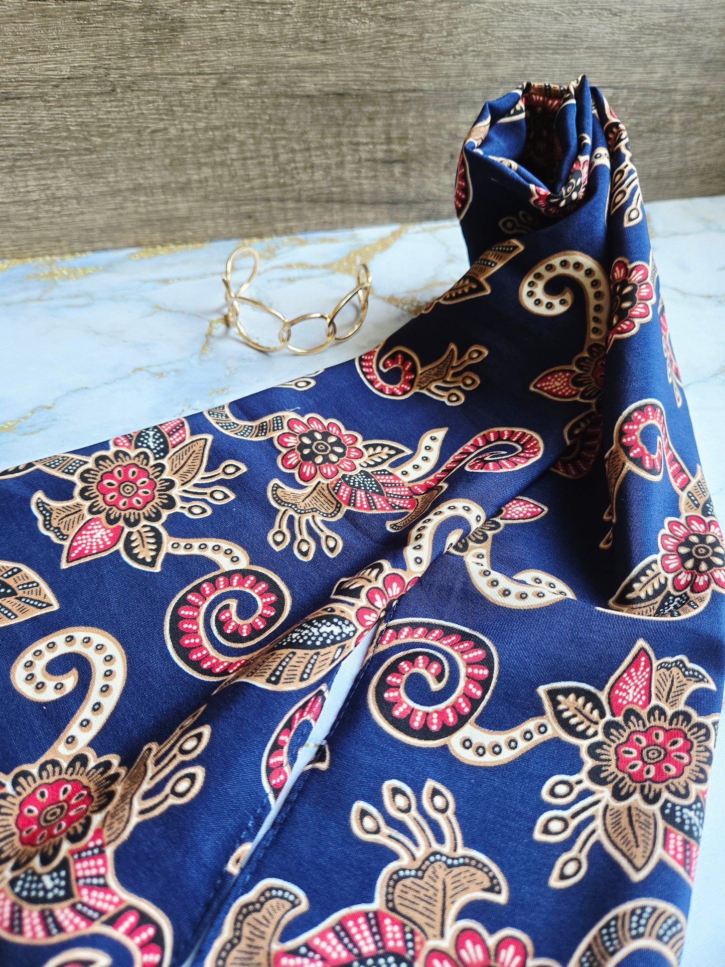 Anak Batik Blue Scarf Bangle