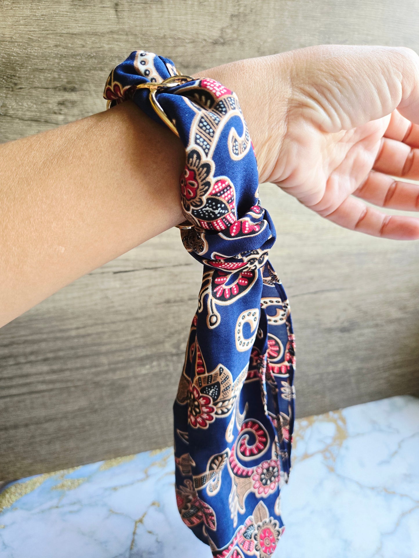 Anak Batik Blue Scarf Bangle