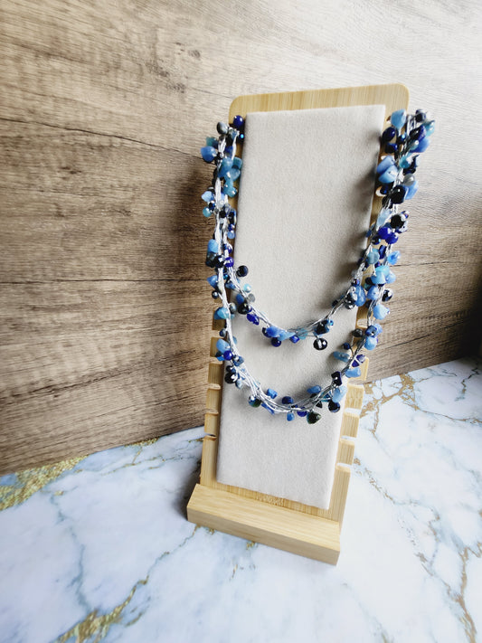 Enlightenment- Lapis Lazuli, Aquamarine and Sodalite Necklace