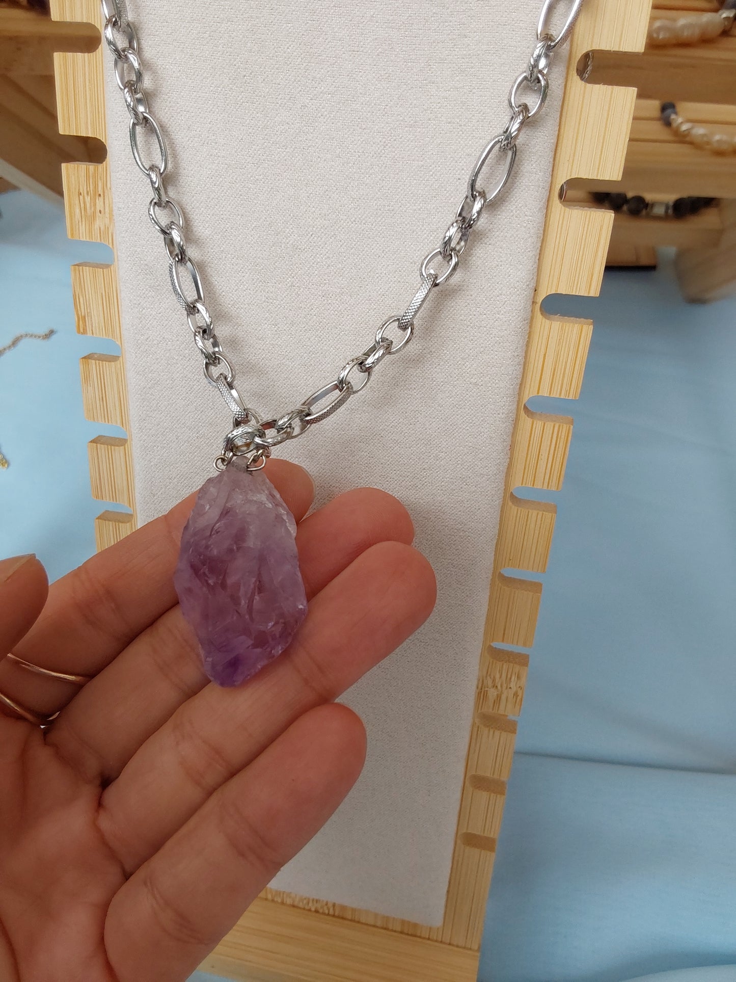 Chunky Amethyst necklace