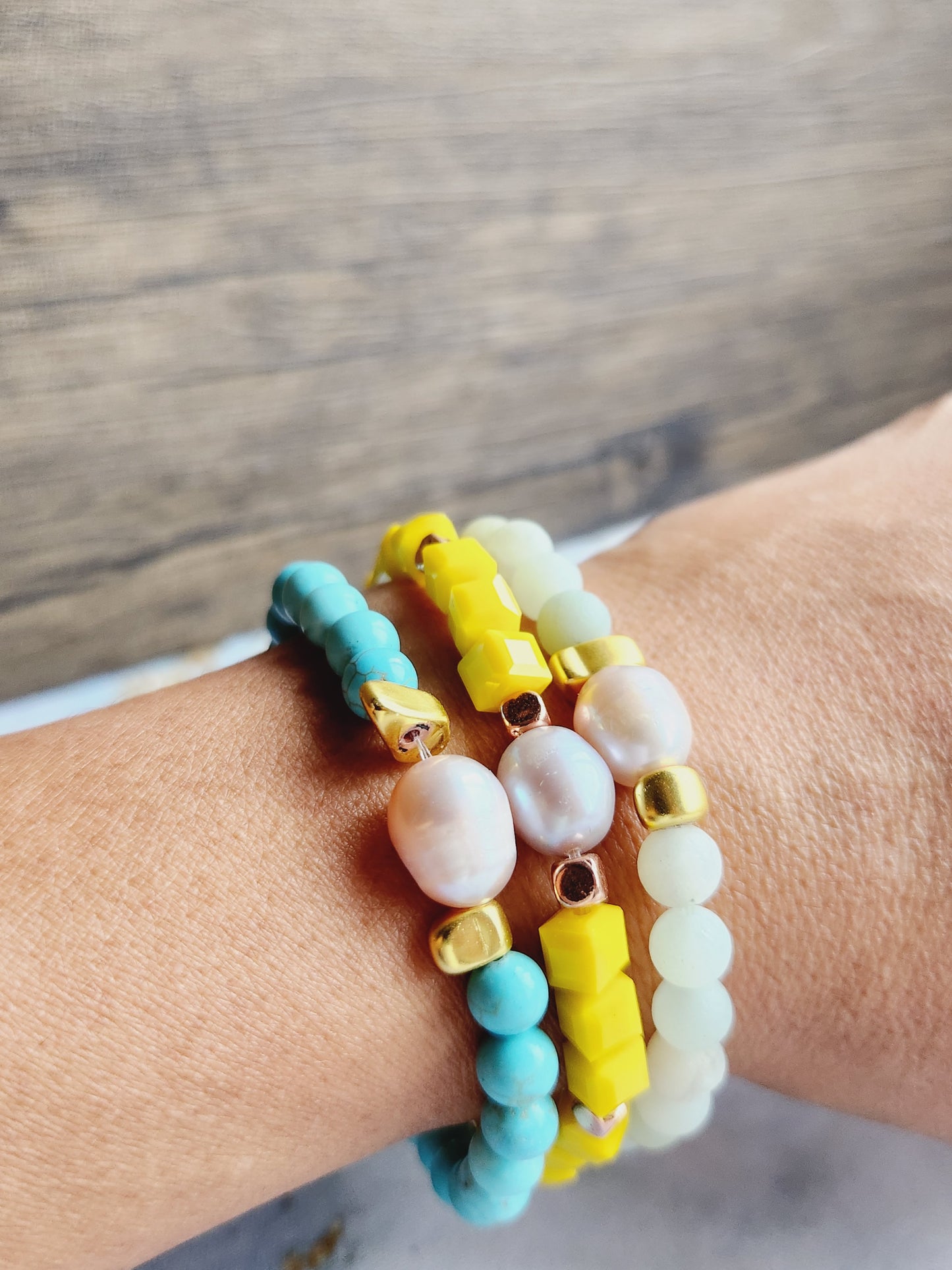 Turquoise and Pearl bracelet