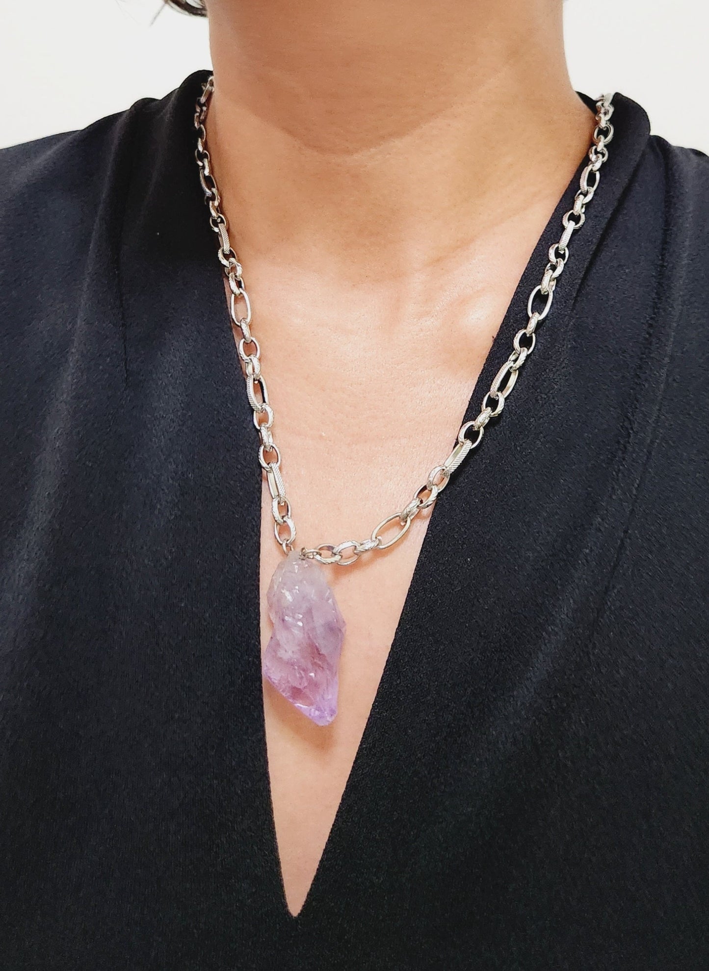 Chunky Amethyst necklace