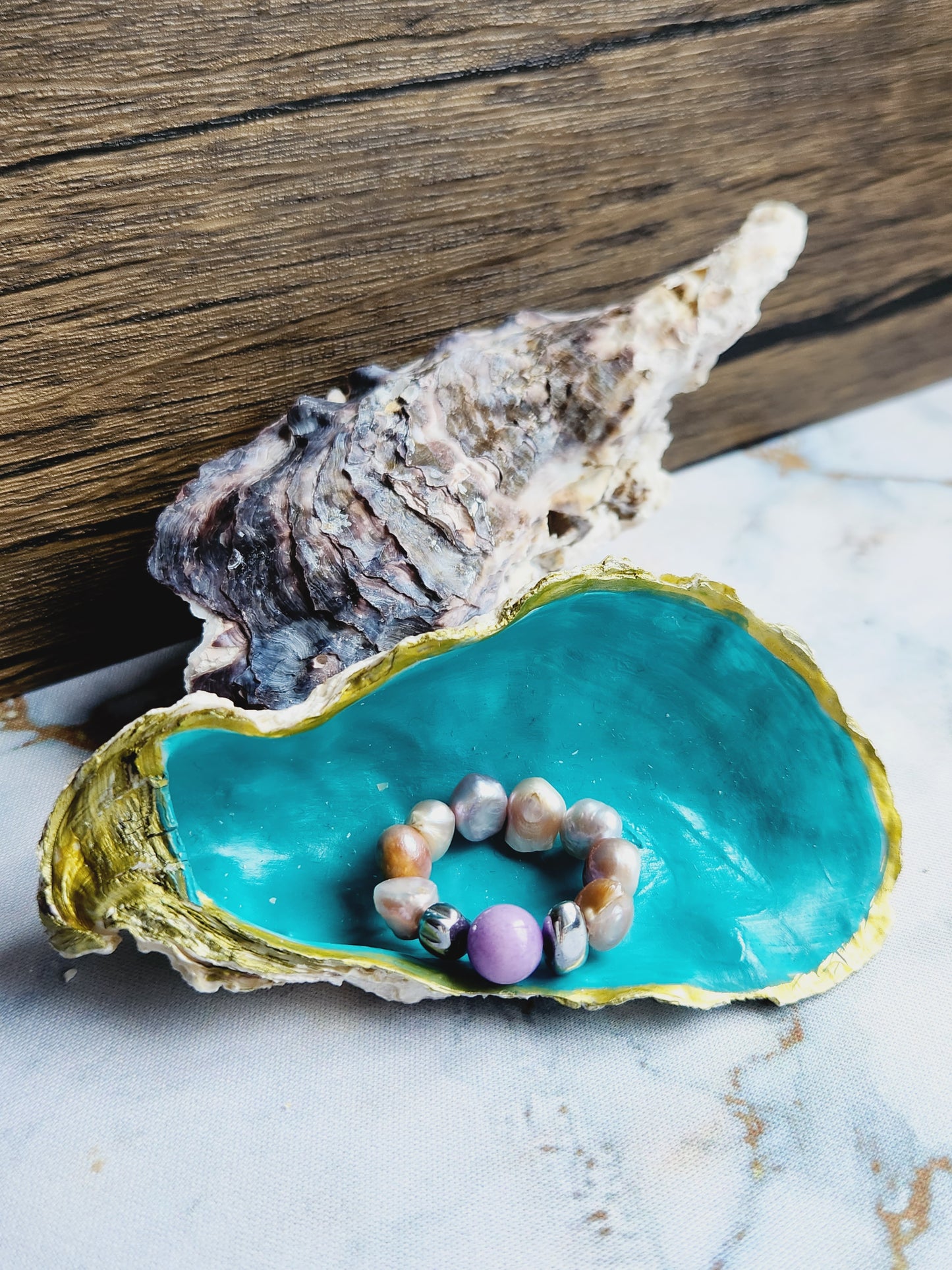 Amethyst and Pearl Ring