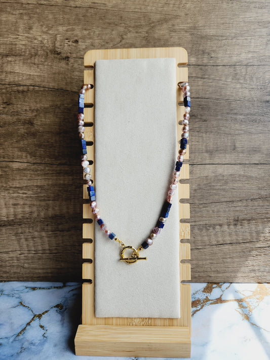 Lapis Lazuli and Pearl Necklace