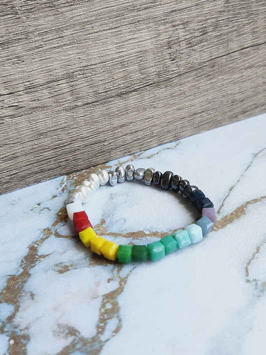 Rainbow gradient bracelet