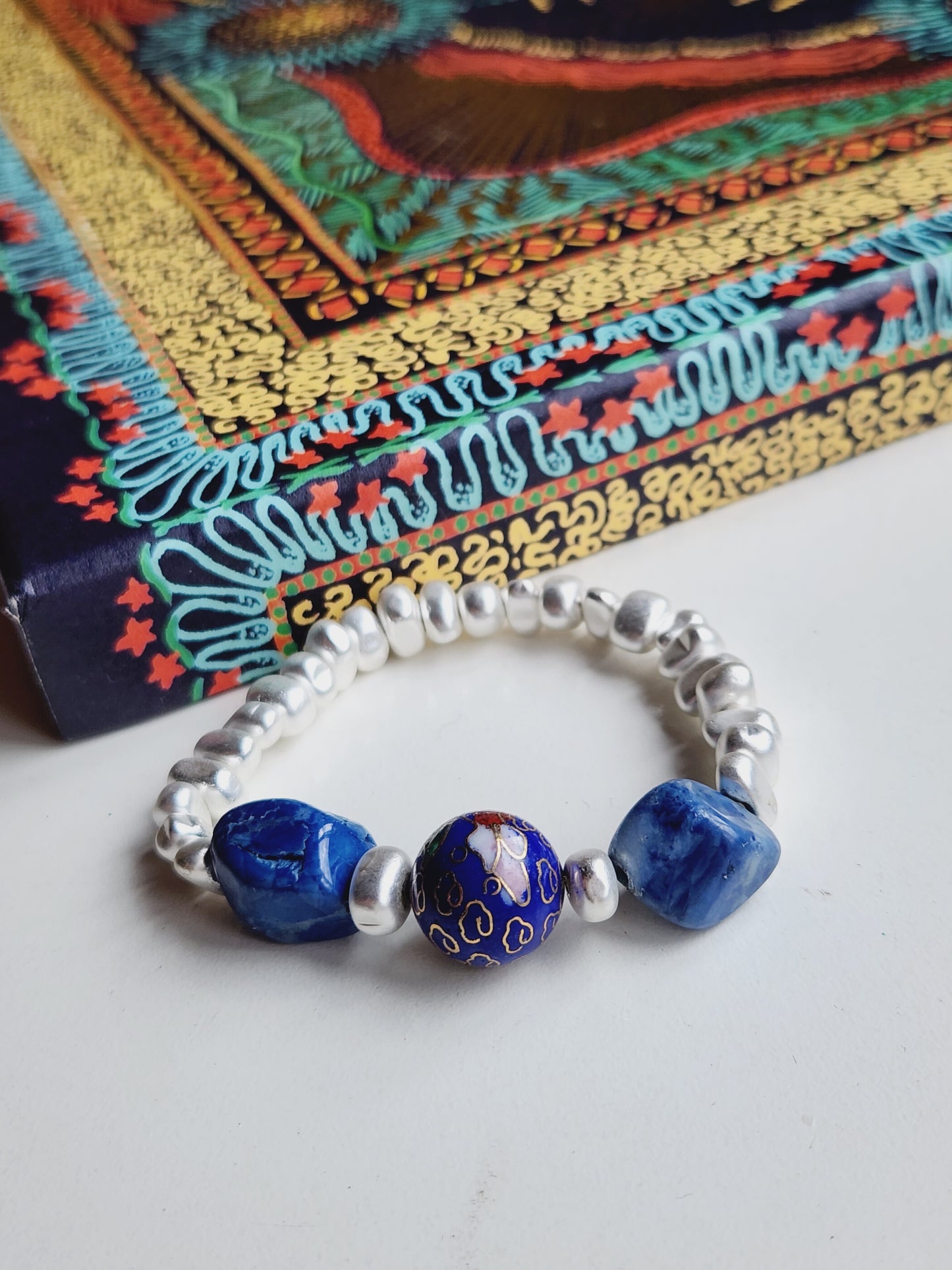 Peranakan Lapis Lazuli Bracelet