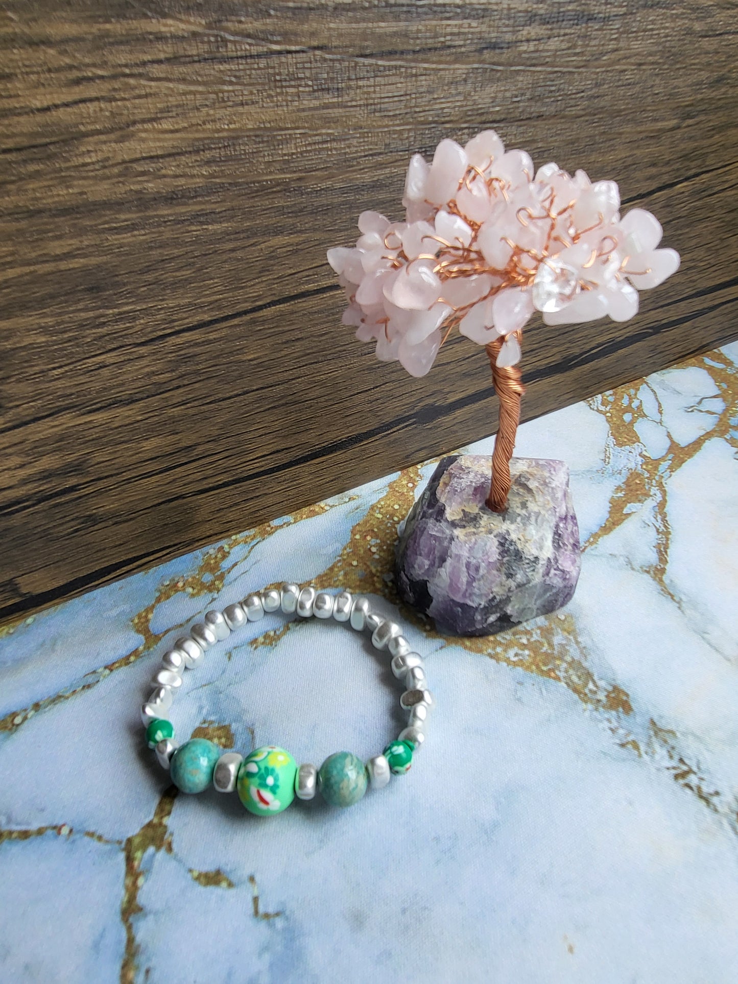 Sakura Amazonite Bracelet