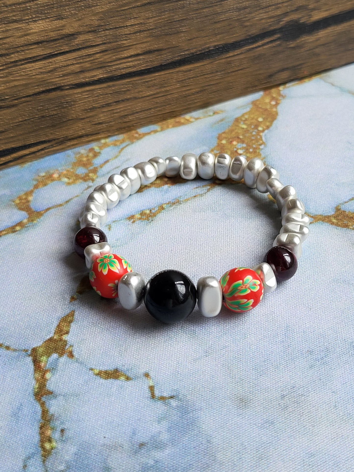 Sakura Onyx Bracelet