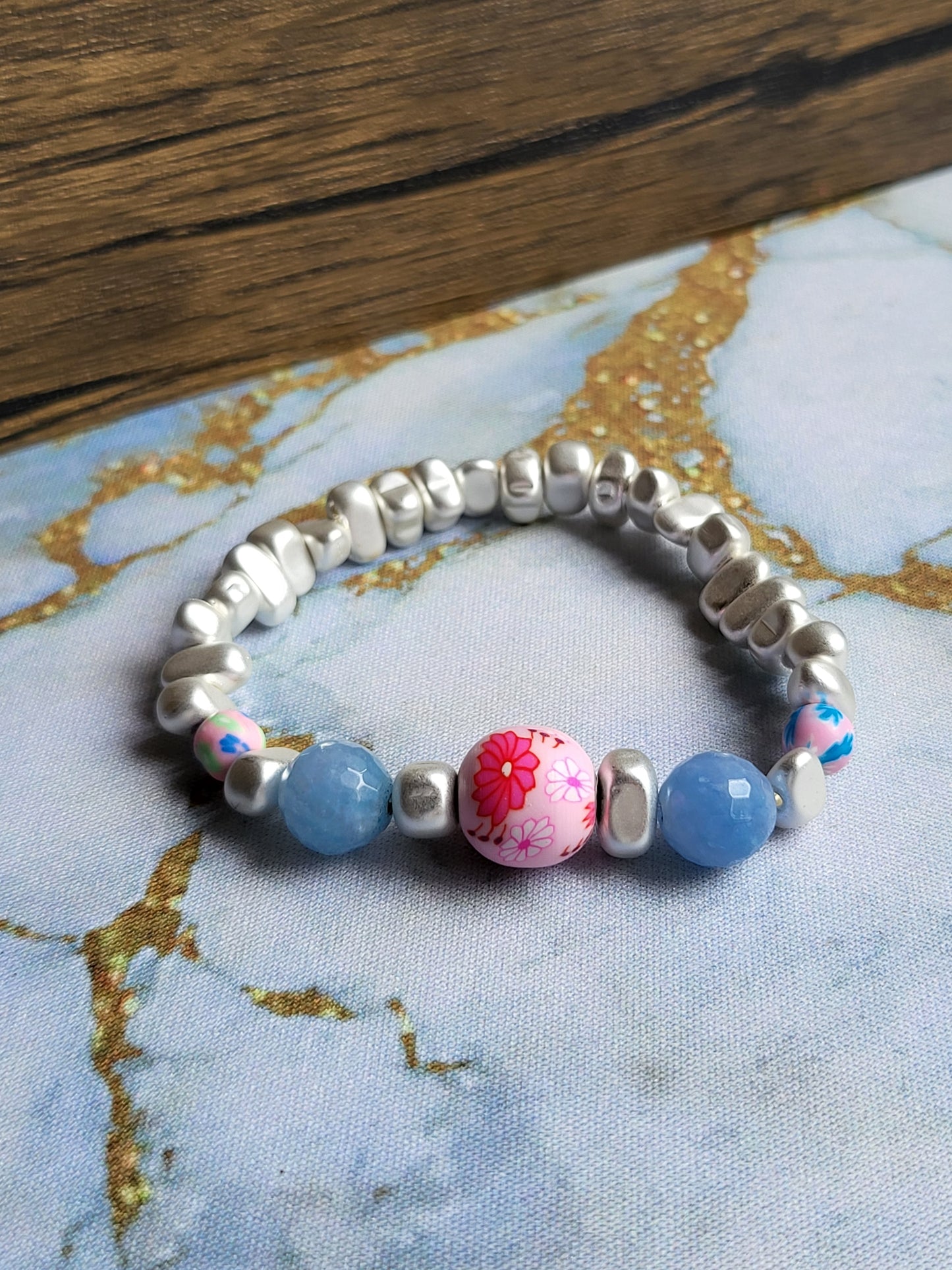 Sakura Aquamarine Bracelet