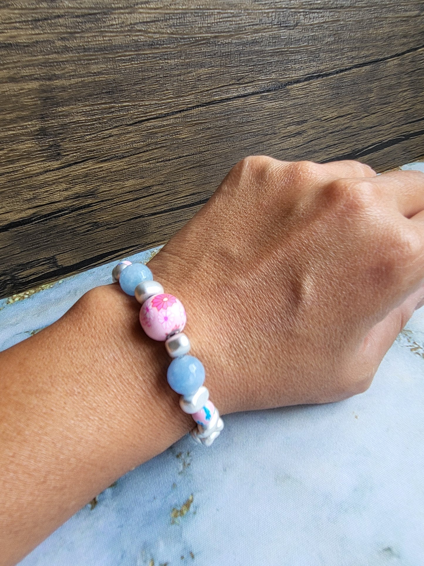 Sakura Aquamarine Bracelet