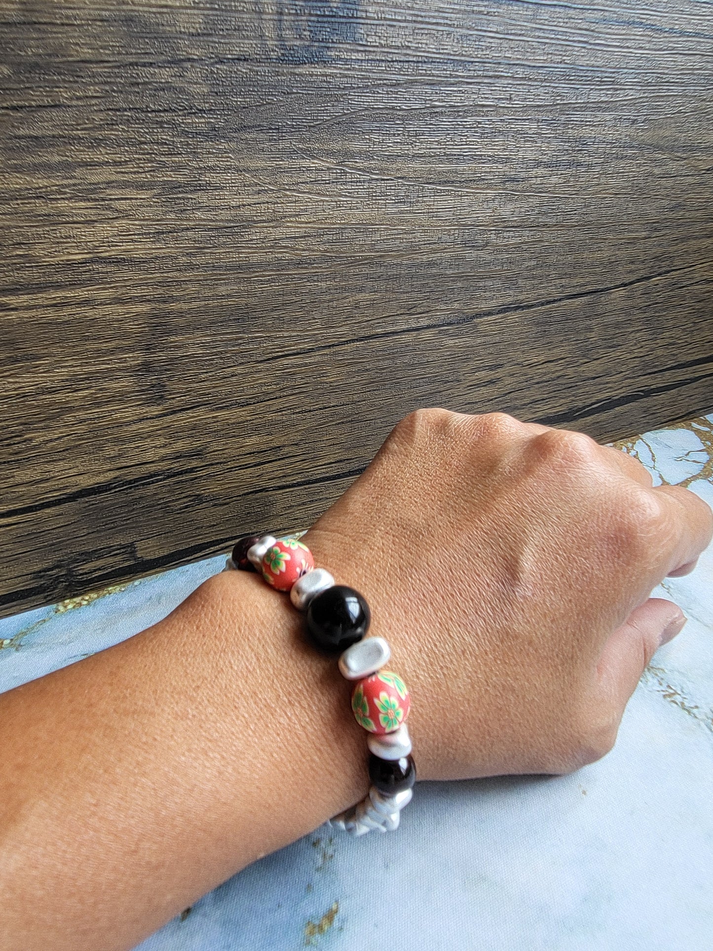 Sakura Onyx Bracelet