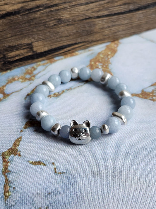 Cat Aquamarine Bracelet